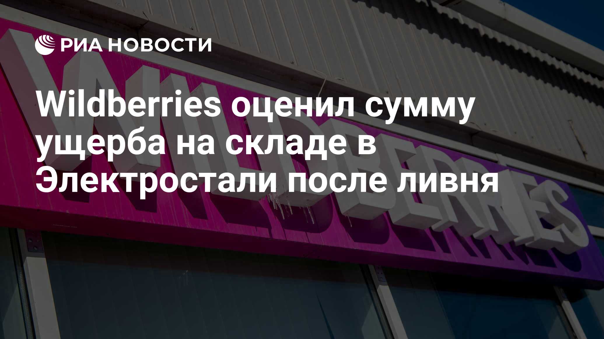 Wildberries оценил сумму ущерба на складе в Электростали после ливня - РИА  Новости, 21.08.2023