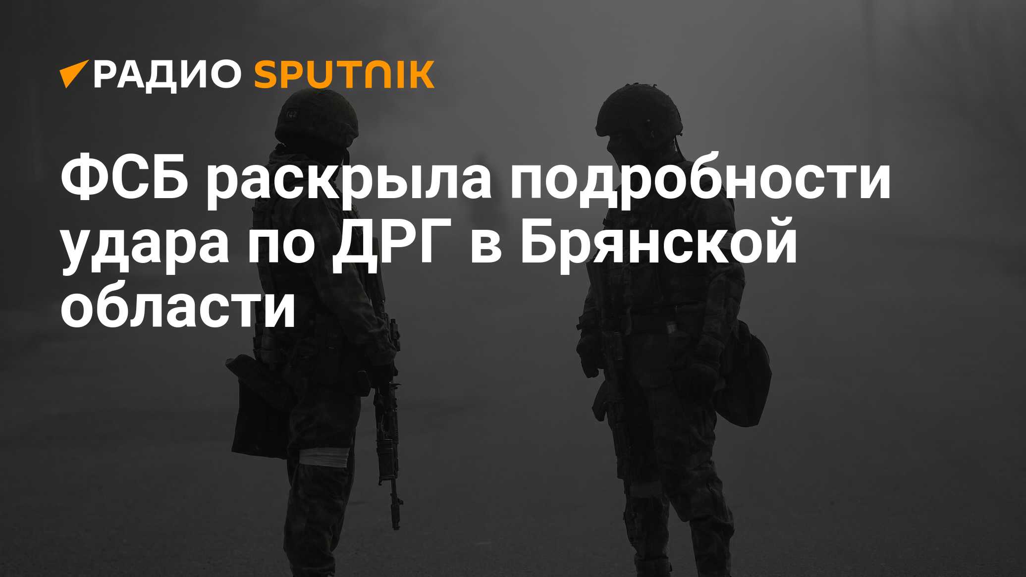 ФСБ раскрыла подробности удара по ДРГ в Брянской области