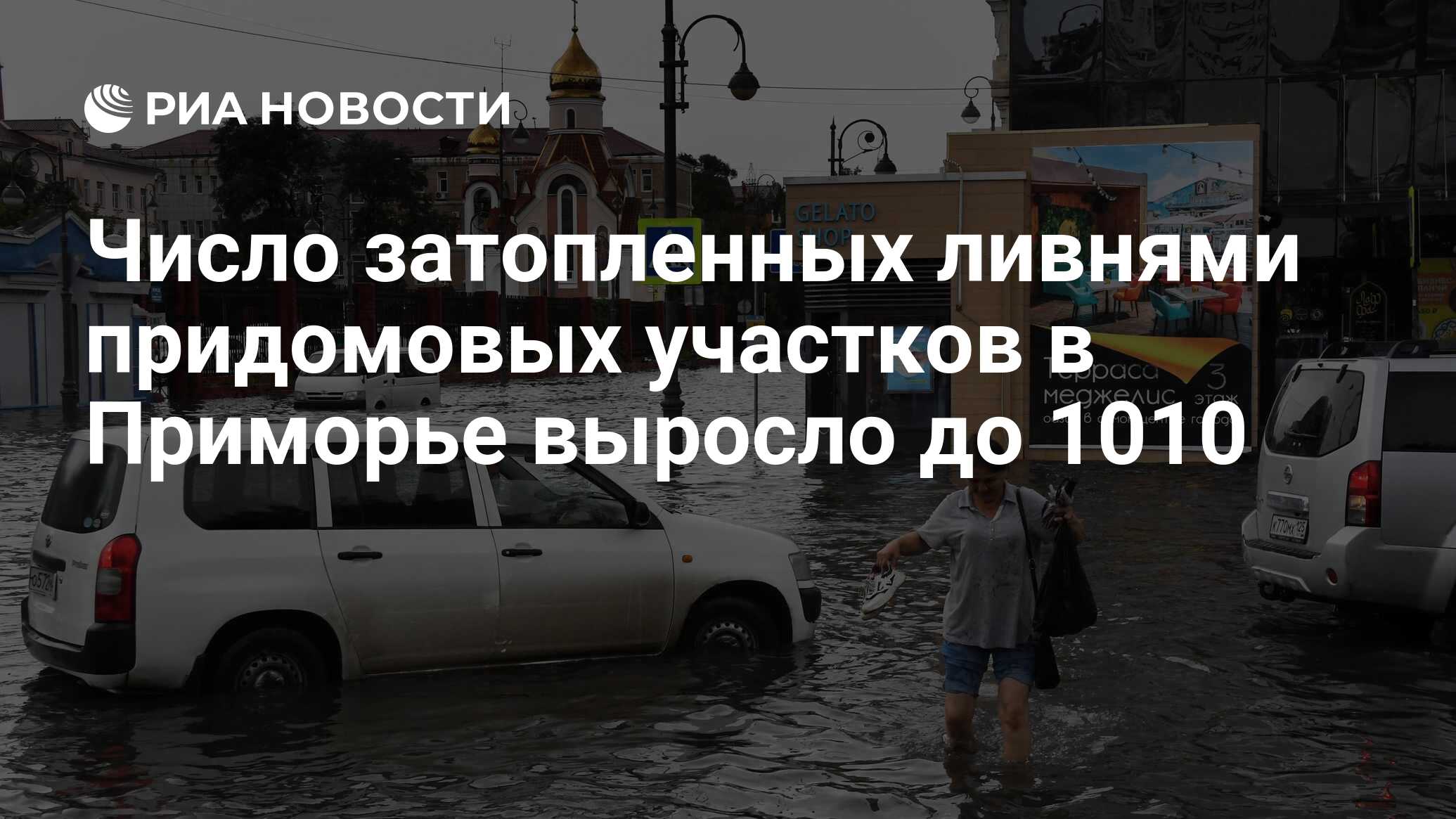 Число затопленных ливнями придомовых участков в Приморье выросло до ...