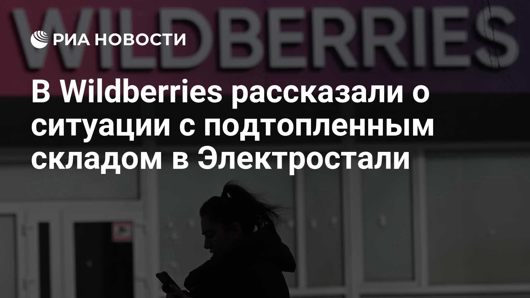 В Wildberries заявили, что обеспокоены проверкой на складе - РИА Новости,  24.11.2023