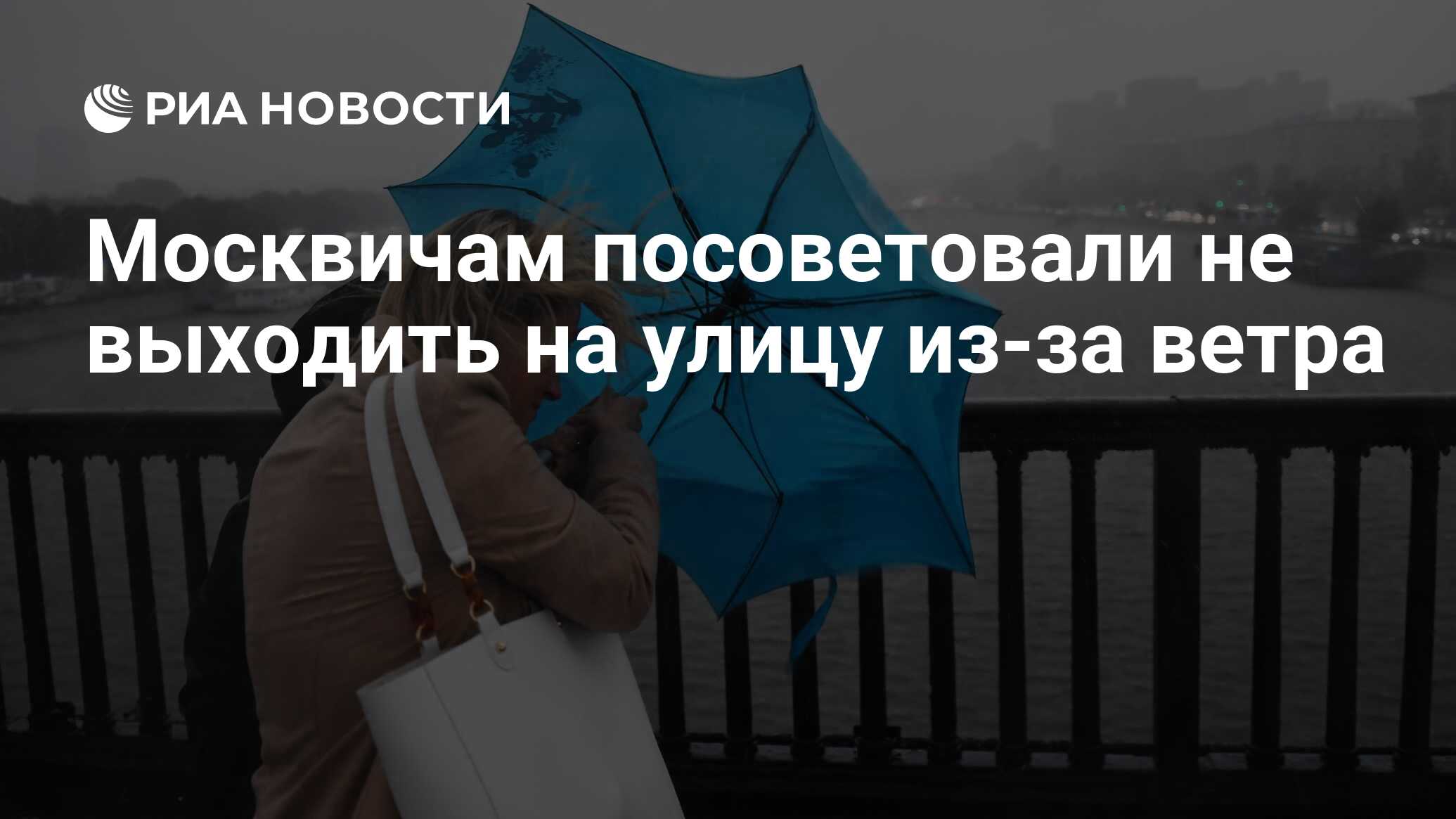 Москвичам посоветовали не выходить на улицу из-за ветра - РИА Новости,  08.10.2023