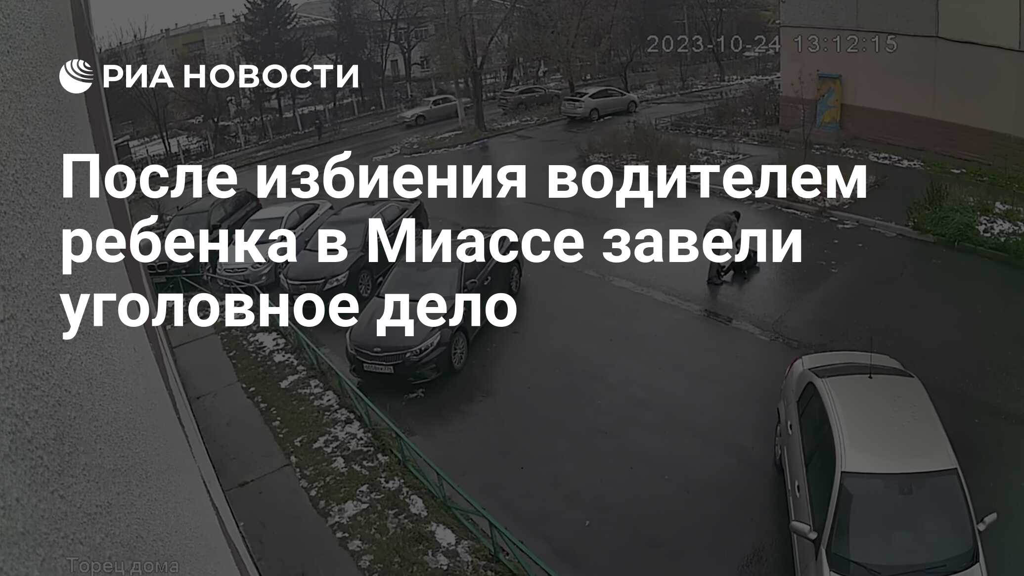 После избиения водителем ребенка в Миассе завели уголовное дело - РИА  Новости, 25.10.2023