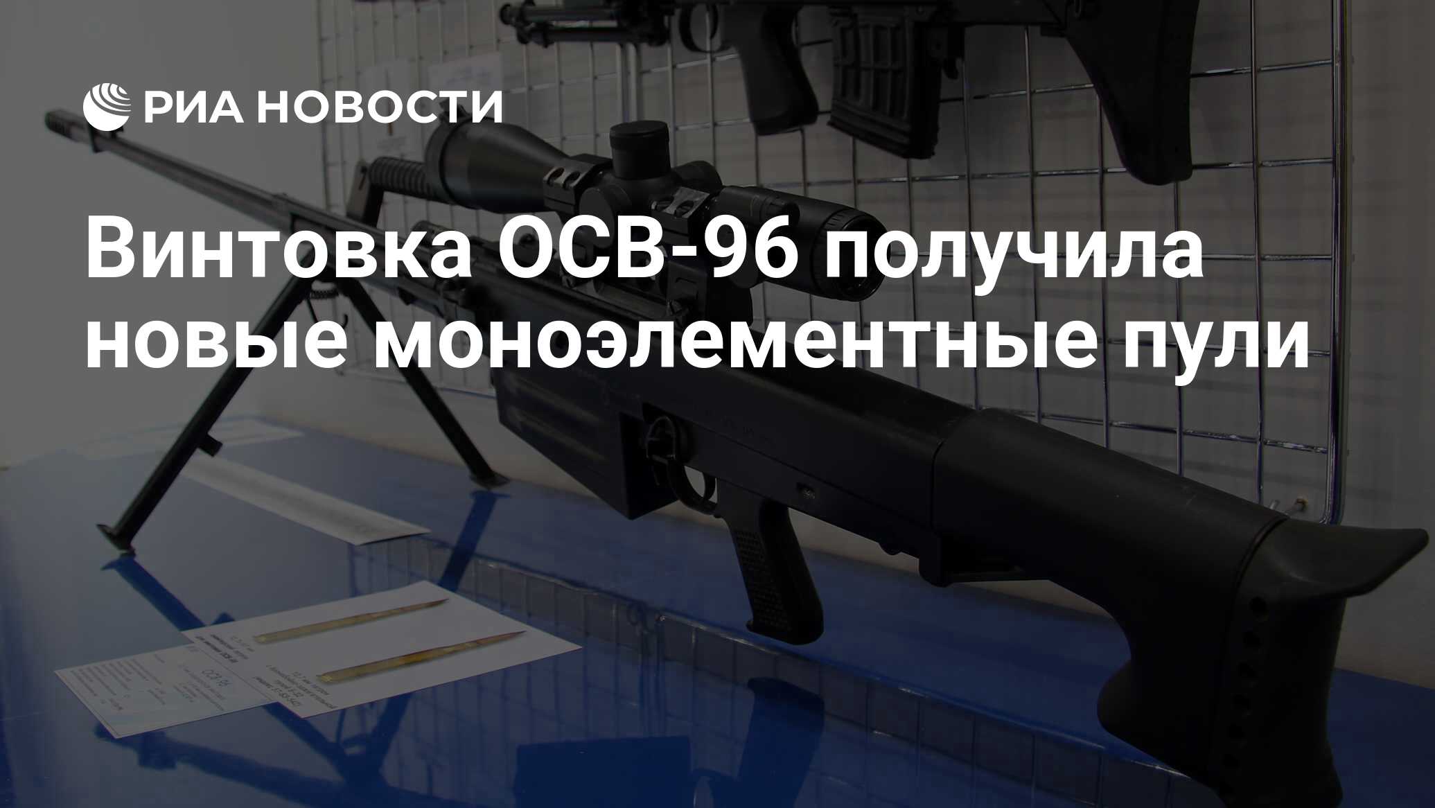 Винтовка ОСВ-96 получила новые моноэлементные пули - РИА Новости, 03.12 ...
