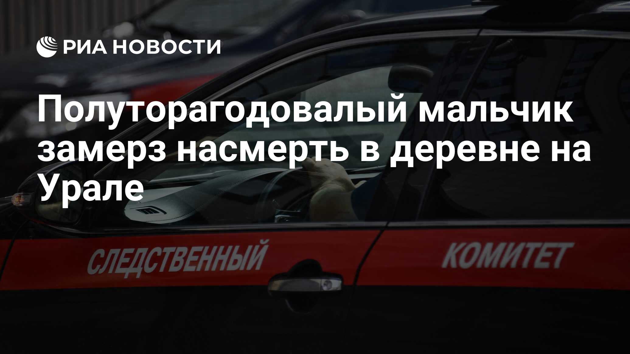 Полуторагодовалый мальчик замерз насмерть в деревне на Урале - РИА Новости,  06.12.2023