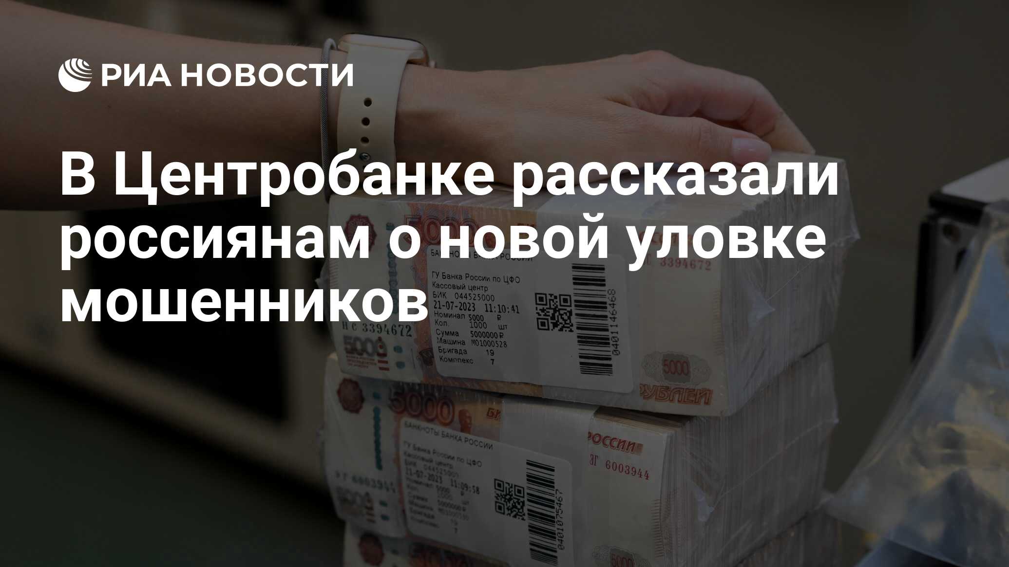 В Центробанке рассказали россиянам о новой уловке мошенников - РИА Новости,  13.12.2023