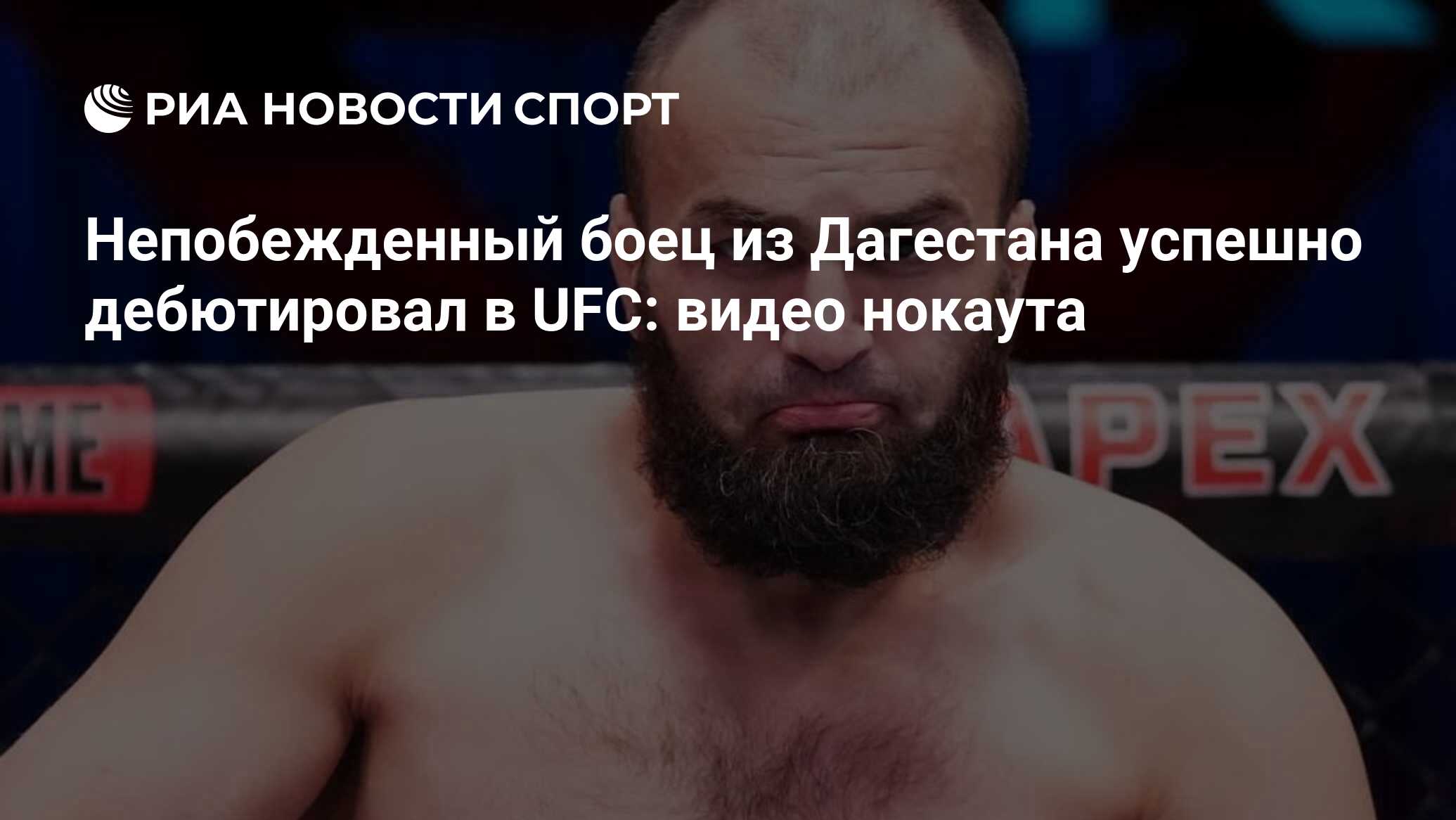 Непобежденный боец из Дагестана успешно дебютировал в UFC: видео нокаута -  РИА Новости Спорт, 17.12.2023