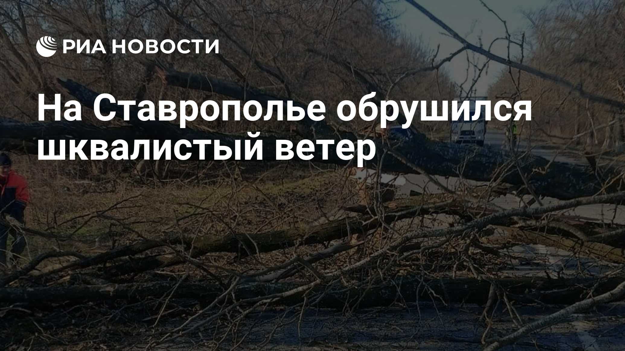 На Ставрополье обрушился шквалистый ветер