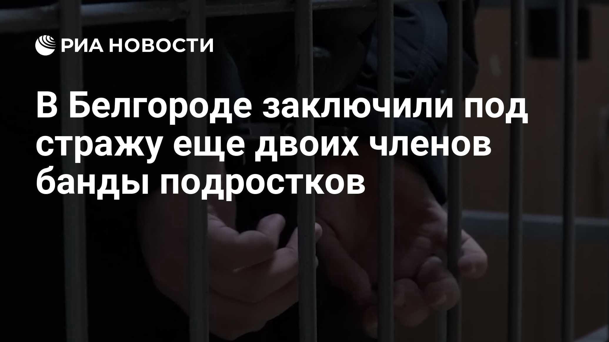 В Белгороде заключили под стражу еще двоих членов банды подростков - РИА  Новости, 20.01.2024