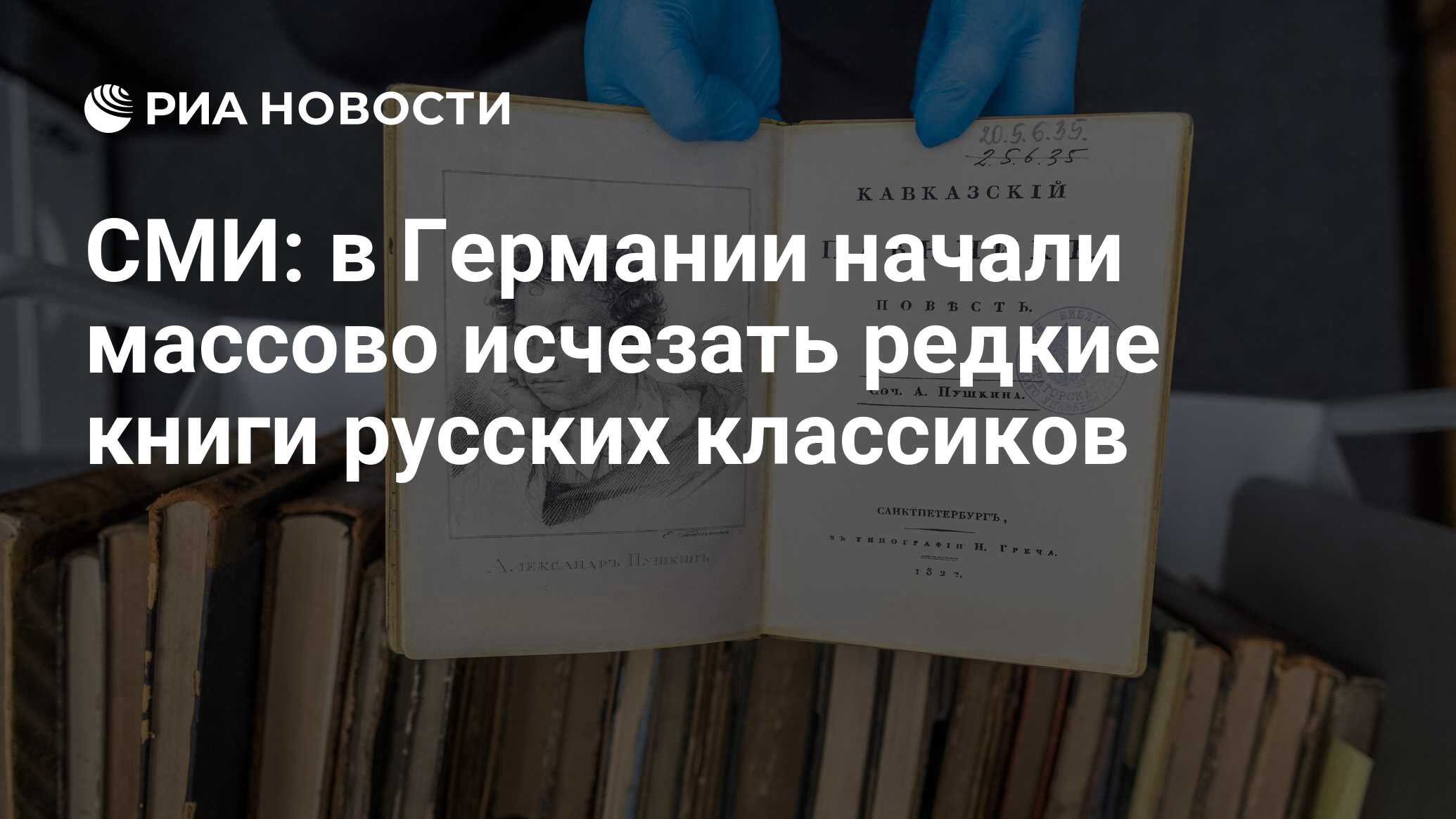 СМИ: в Германии начали массово исчезать редкие книги русских классиков ...