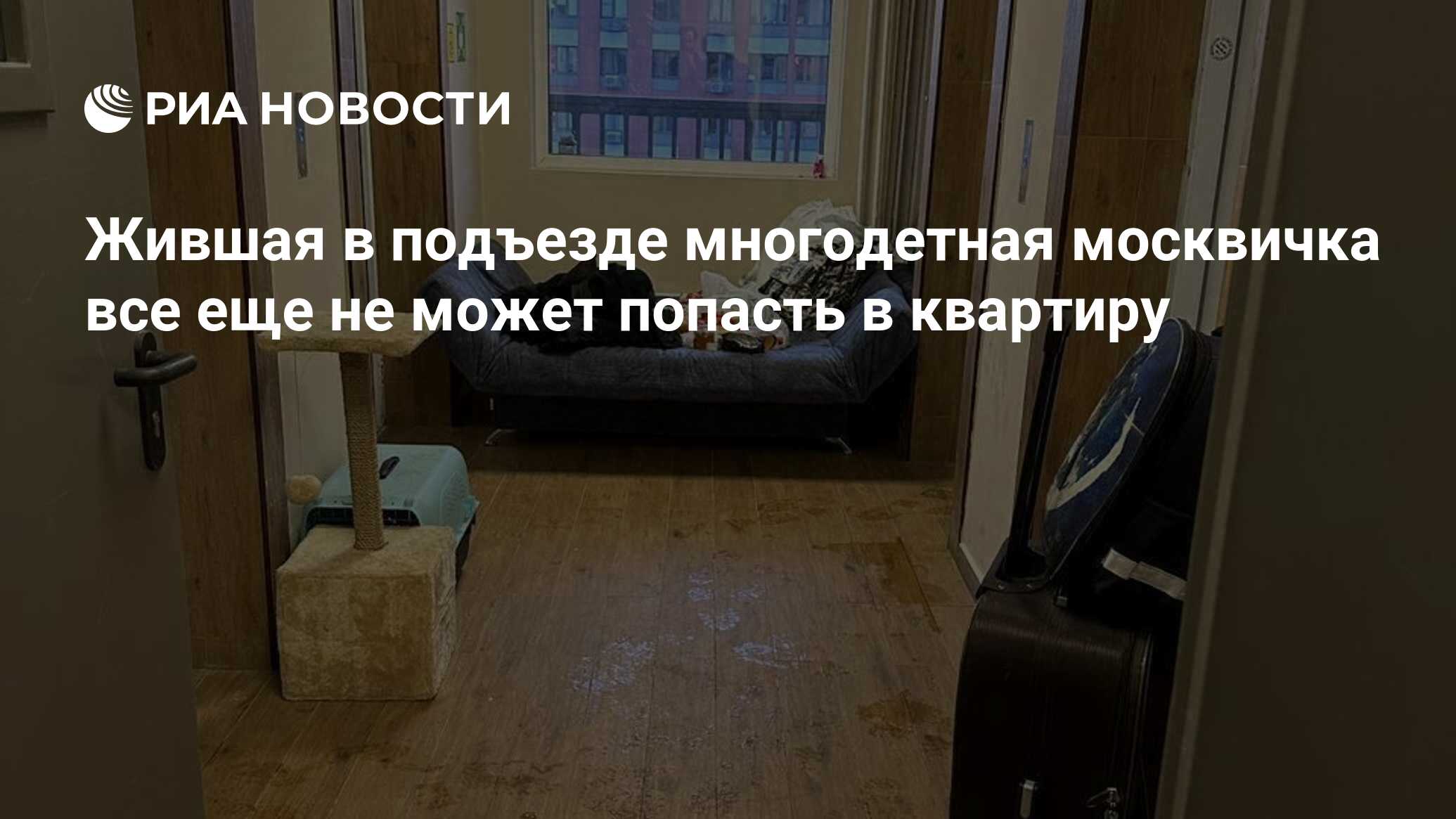 Жившая в подъезде многодетная москвичка все еще не может попасть в квартиру  - РИА Новости, 21.02.2024