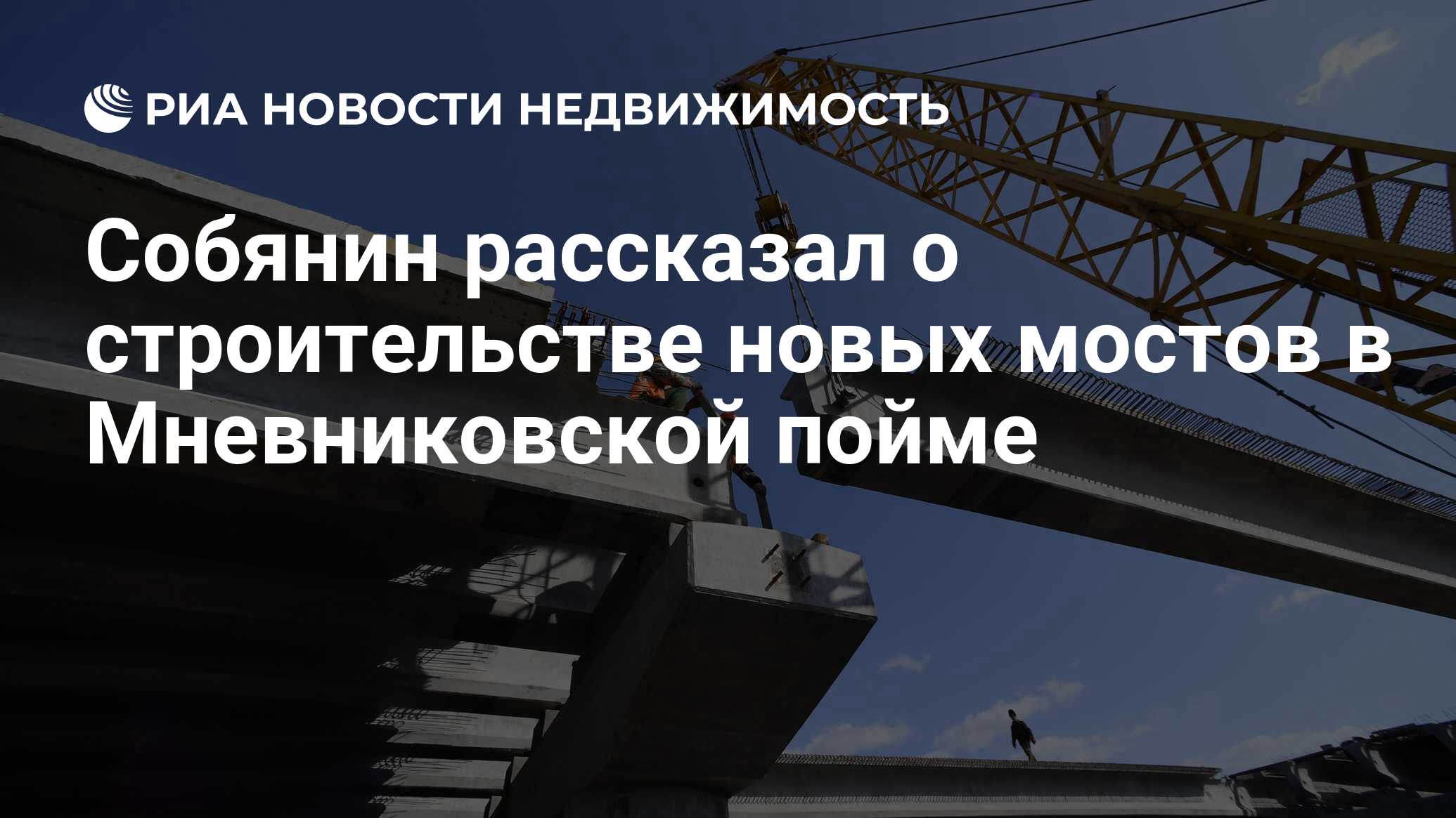 Собянин рассказал о строительстве новых мостов в Мневниковской пойме -  Недвижимость РИА Новости, 21.02.2024