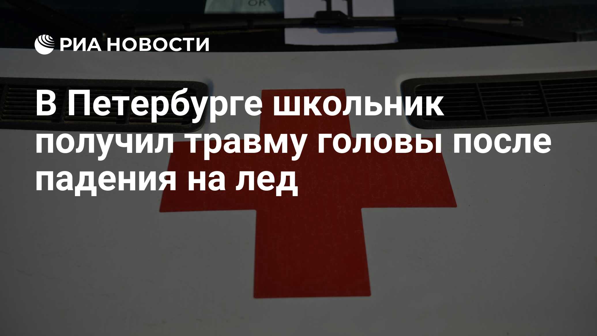 В Петербурге школьник получил травму головы после падения на лед - РИА  Новости, 23.02.2024