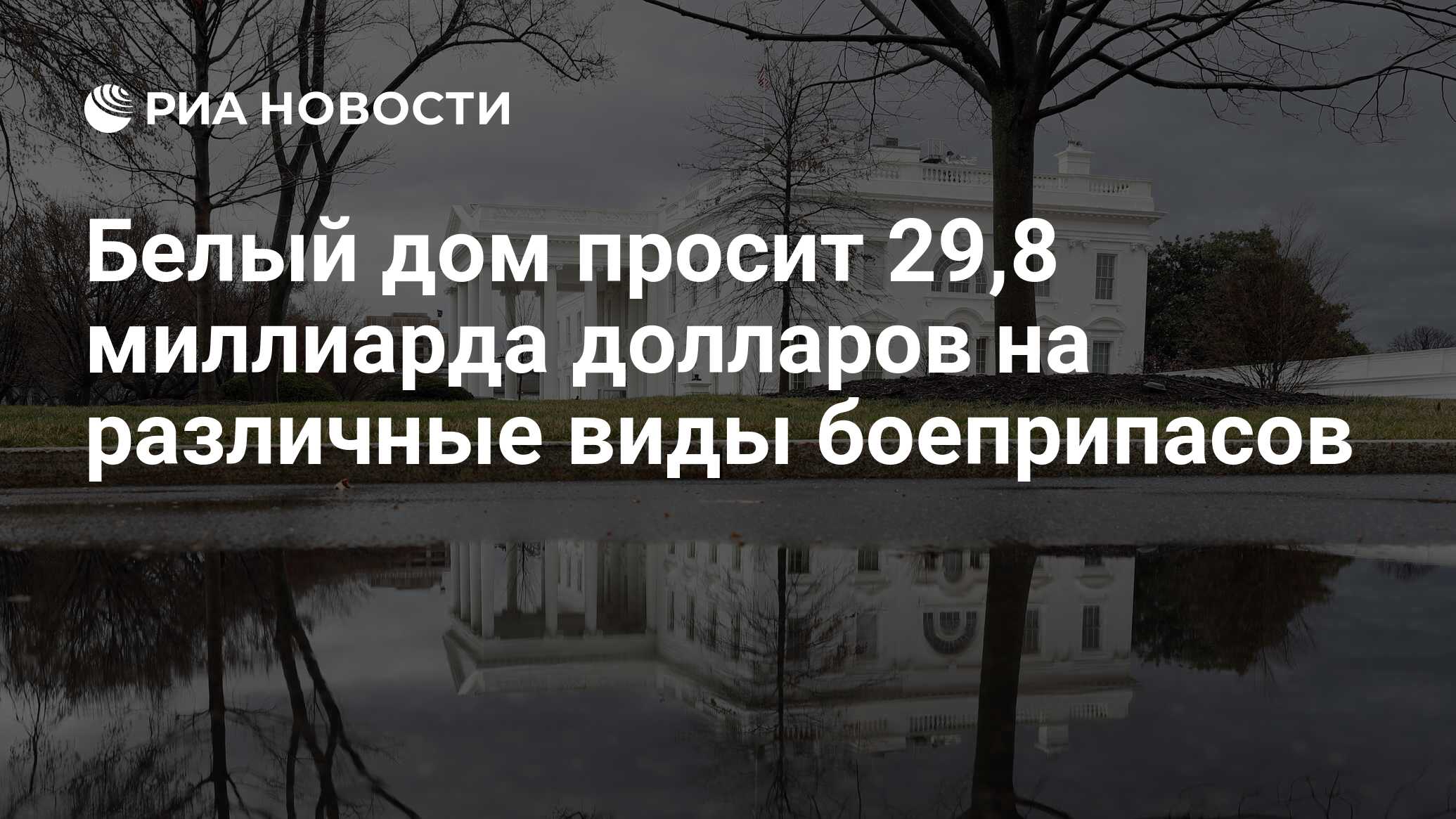 Белый дом просит 29,8 миллиарда долларов на различные виды боеприпасов -  РИА Новости, 11.03.2024