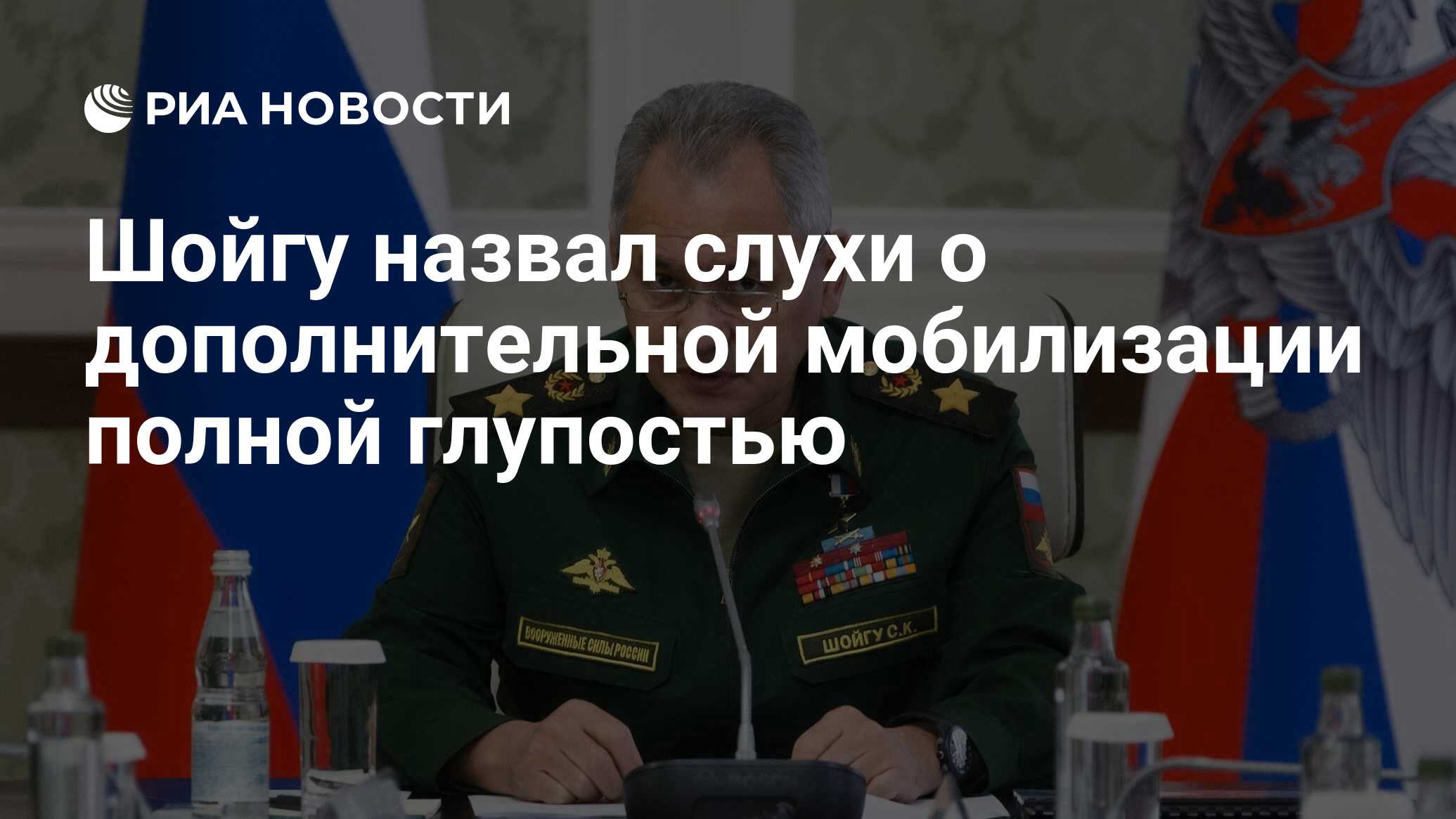 Шойгу назвал глупостью дополнительную мобилизацию. Шойгу назвал глупостью дополнительную мобилизацию