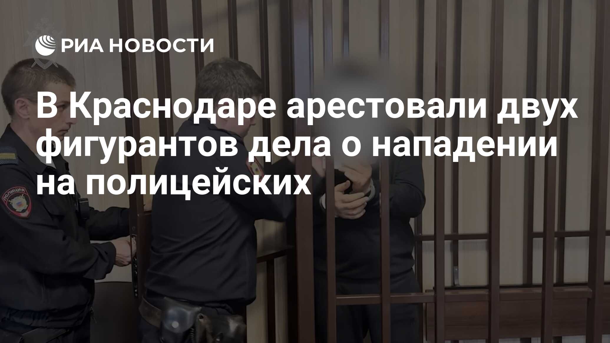 В Краснодаре арестовали двух фигурантов дела о нападении на полицейских