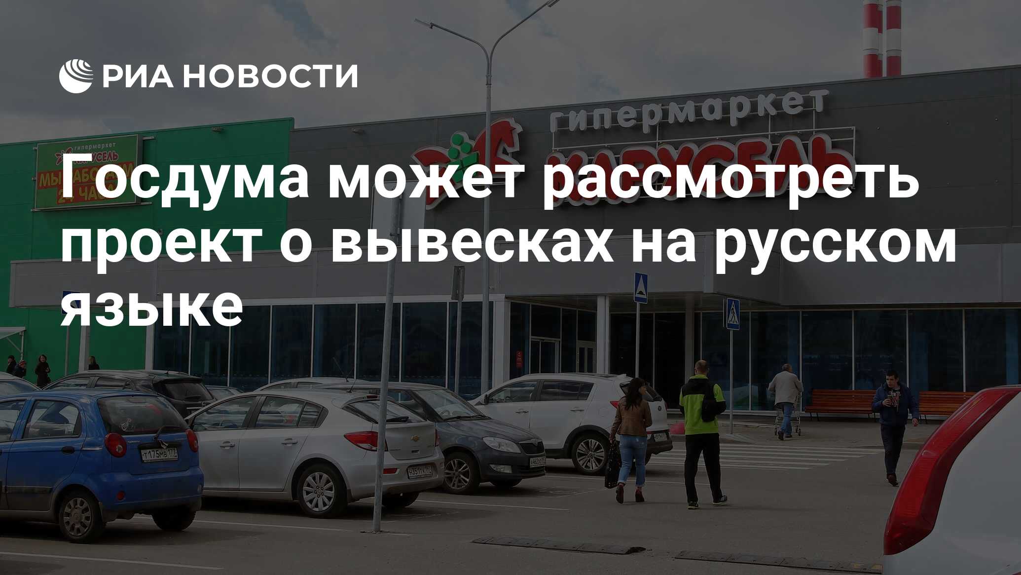 Госдума может рассмотреть проект о вывесках на русском языке - РИА Новости,  05.04.2024