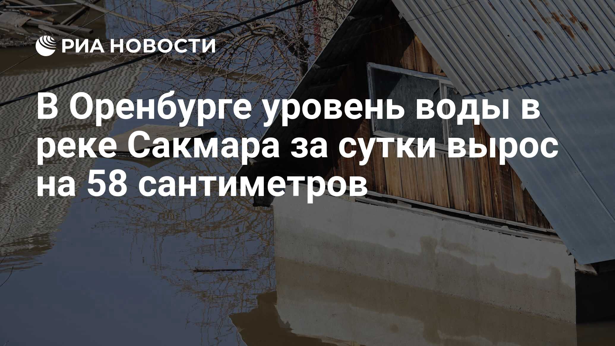 В Оренбурге уровень воды в реке Сакмара за сутки вырос на 58 сантиметров -  РИА Новости, 17.04.2024