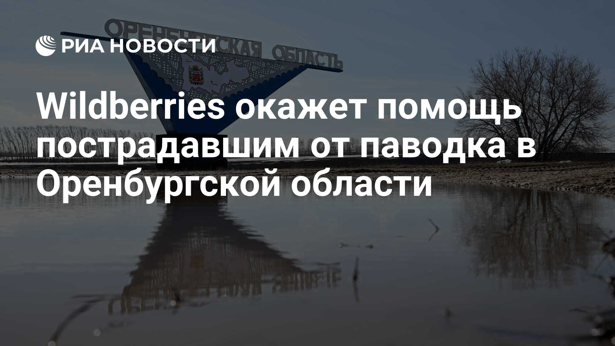 Wildberries окажет помощь пострадавшим от паводка в Оренбургской области -  РИА Новости, 17.04.2024