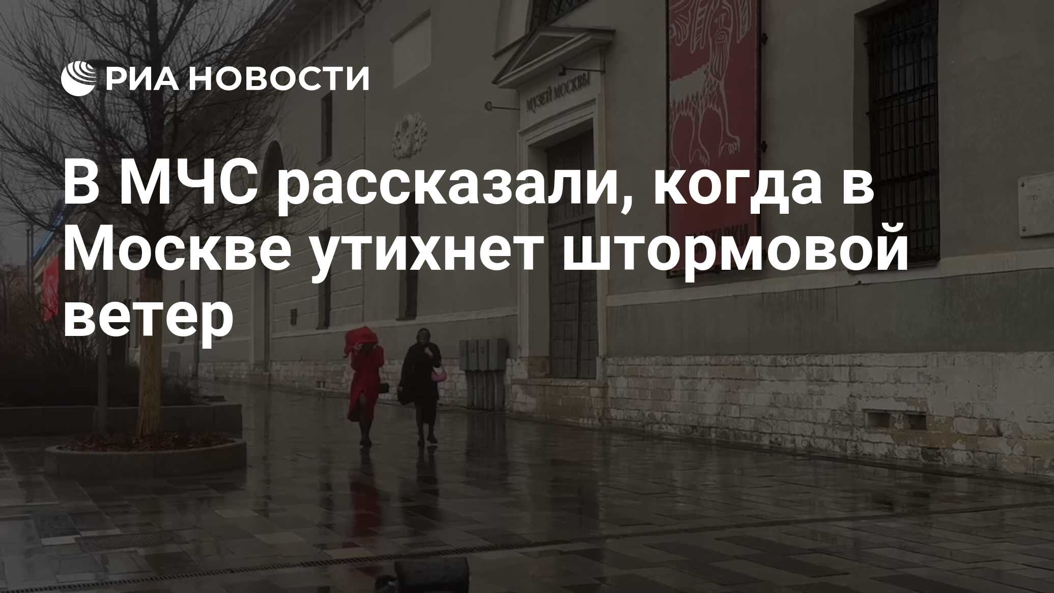 В МЧС рассказали, когда в Москве утихнет штормовой ветер - РИА Новости,  19.04.2024