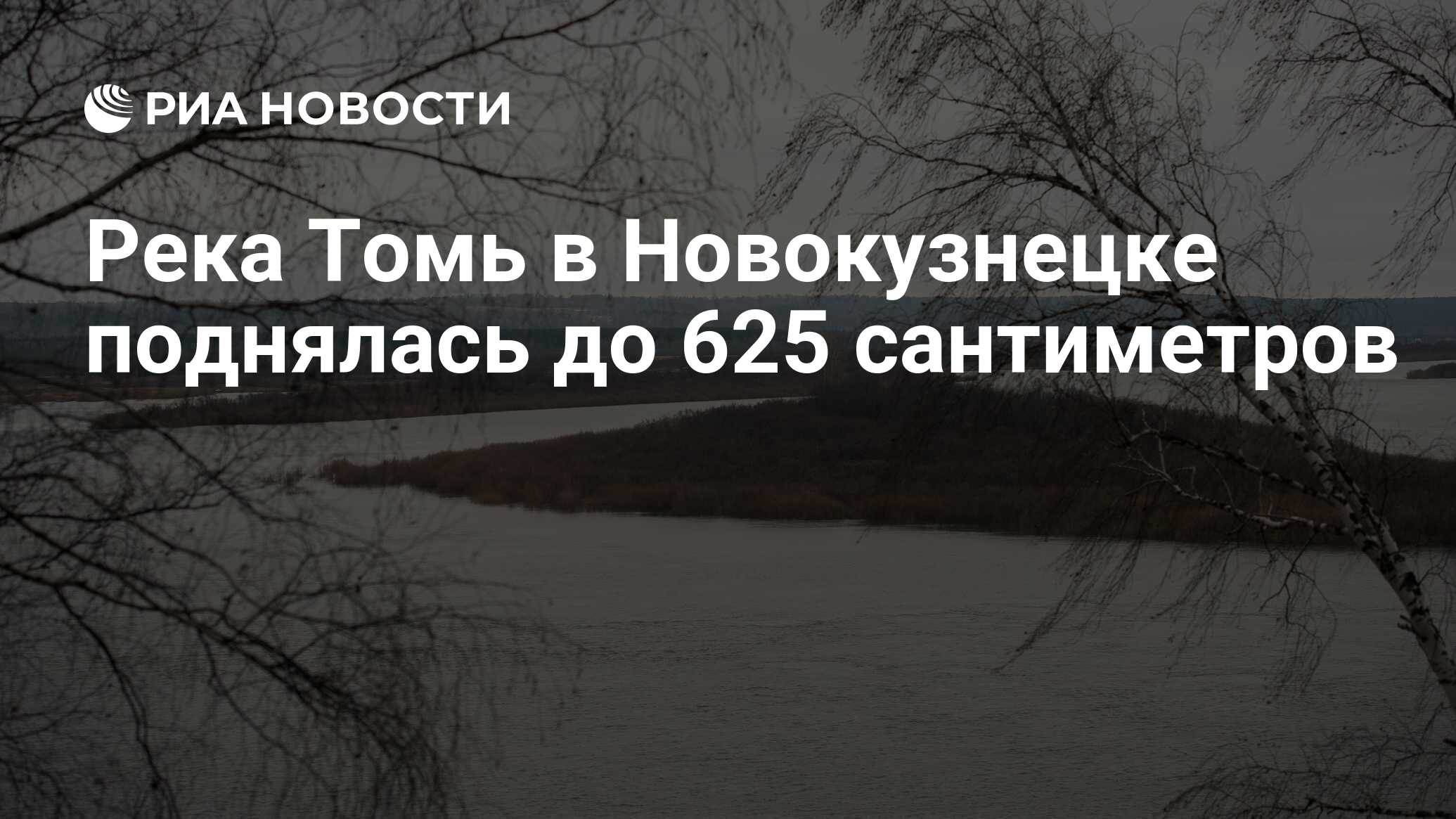 Река Томь в Новокузнецке поднялась до 625 сантиметров - РИА Новости,  20.04.2024