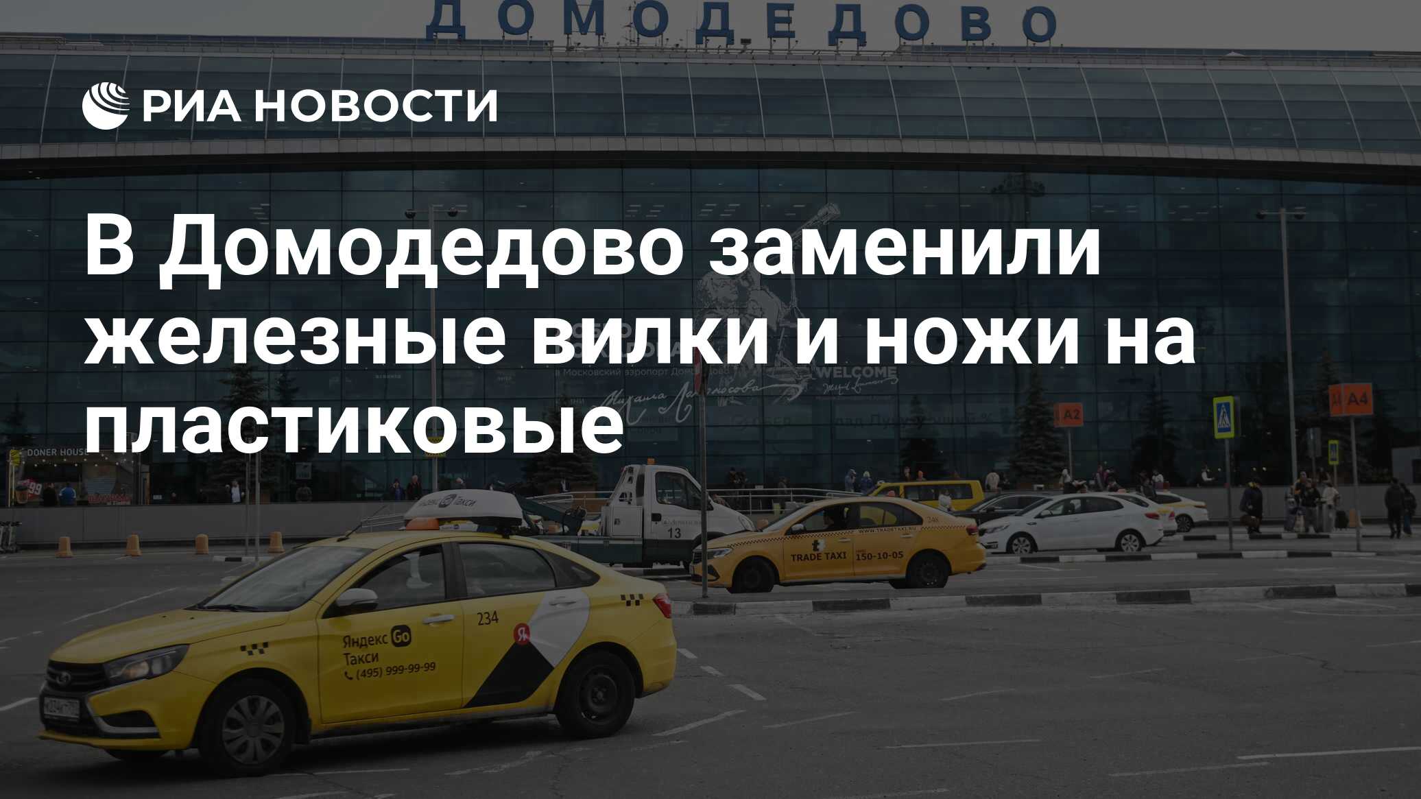 В Домодедово заменили железные вилки и ножи на пластиковые - РИА Новости,  27.04.2024