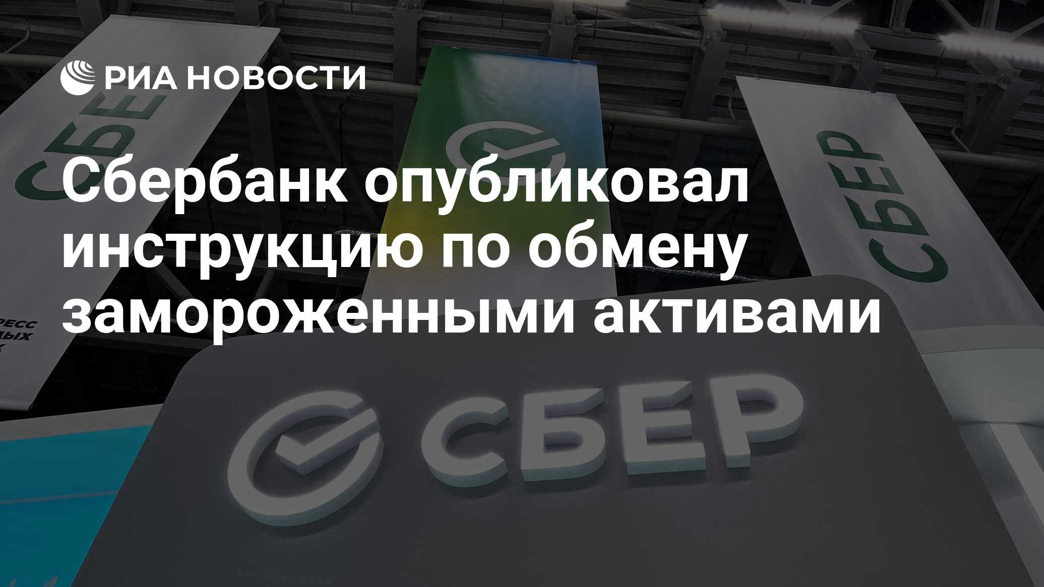 Сбербанк опубликовал инструкцию по обмену замороженными активами - РИА  Новости, 28.04.2024