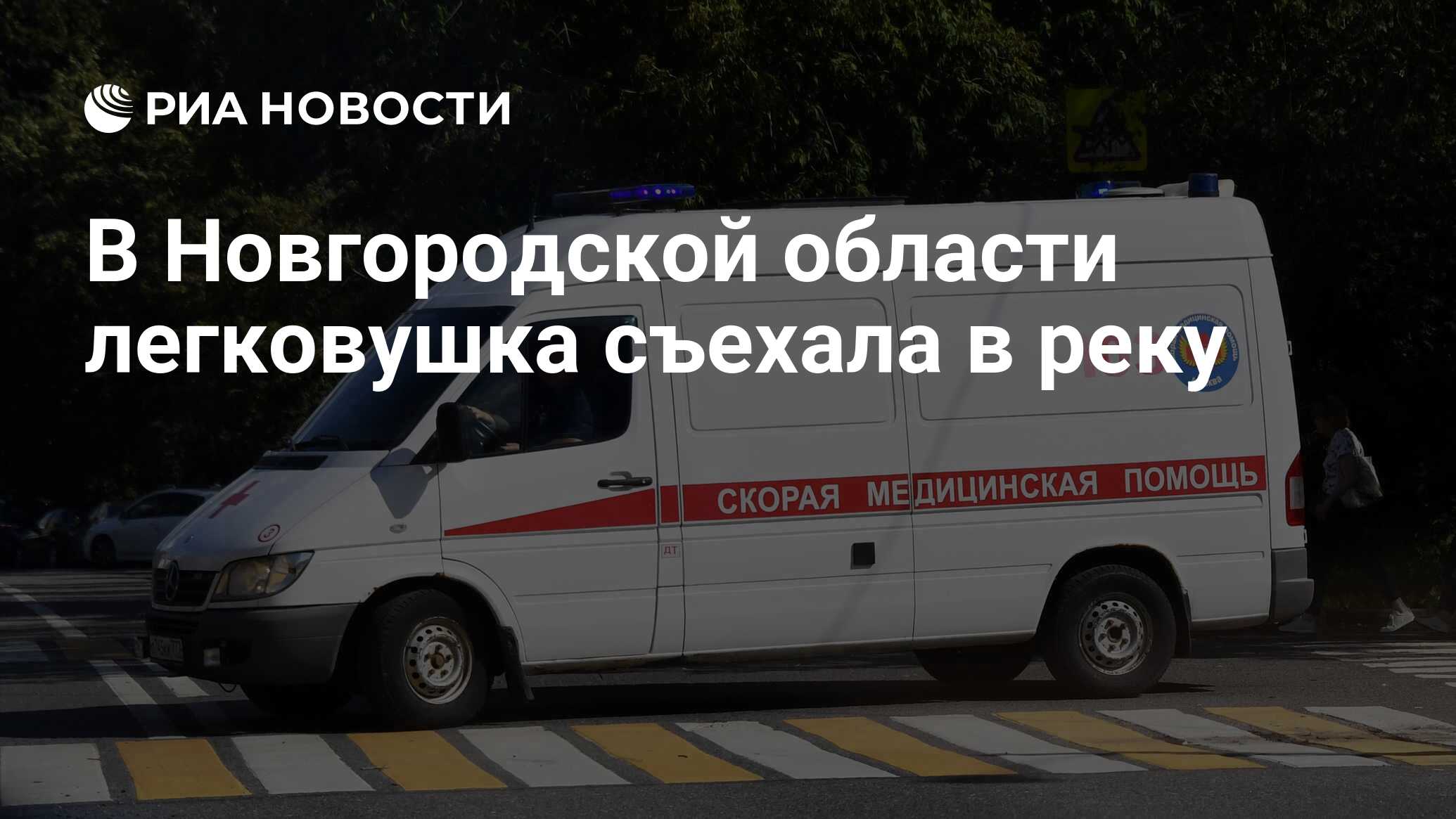 В Новгородской области легковушка съехала в реку - РИА Новости, 28.04.2024