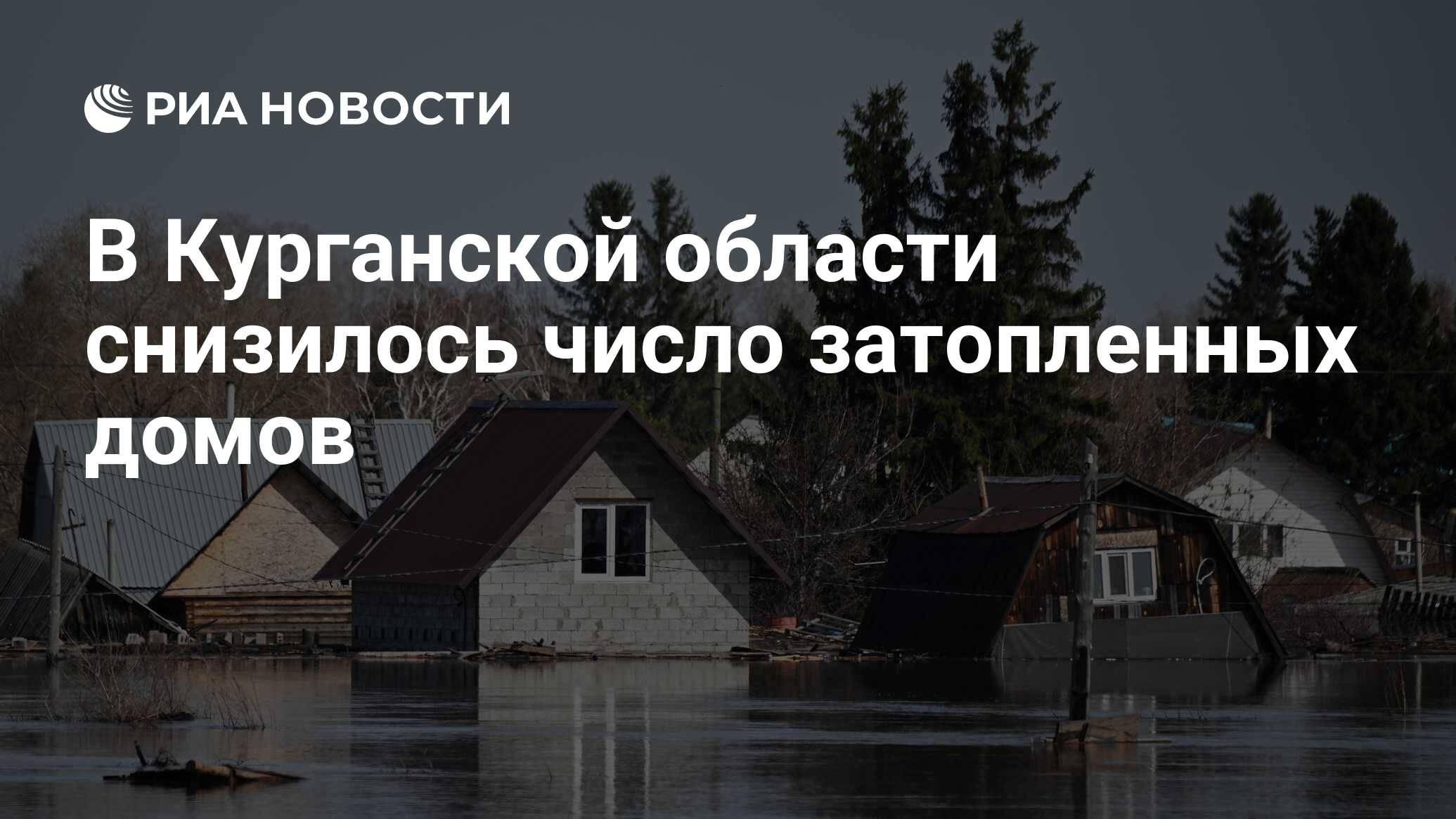 В Курганской области снизилось число затопленных домов - РИА Новости,  30.04.2024