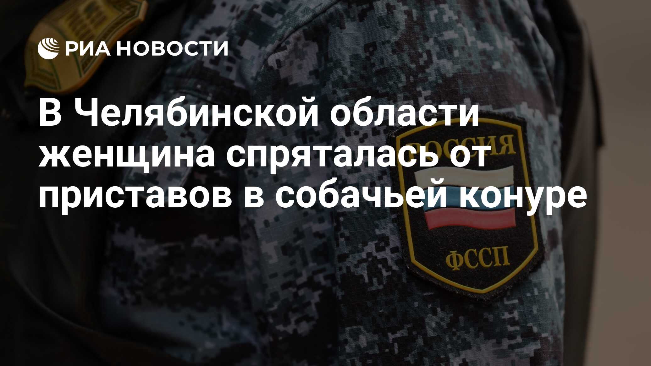 В Челябинской области женщина спряталась от приставов в собачьей конуре -  РИА Новости, 02.05.2024