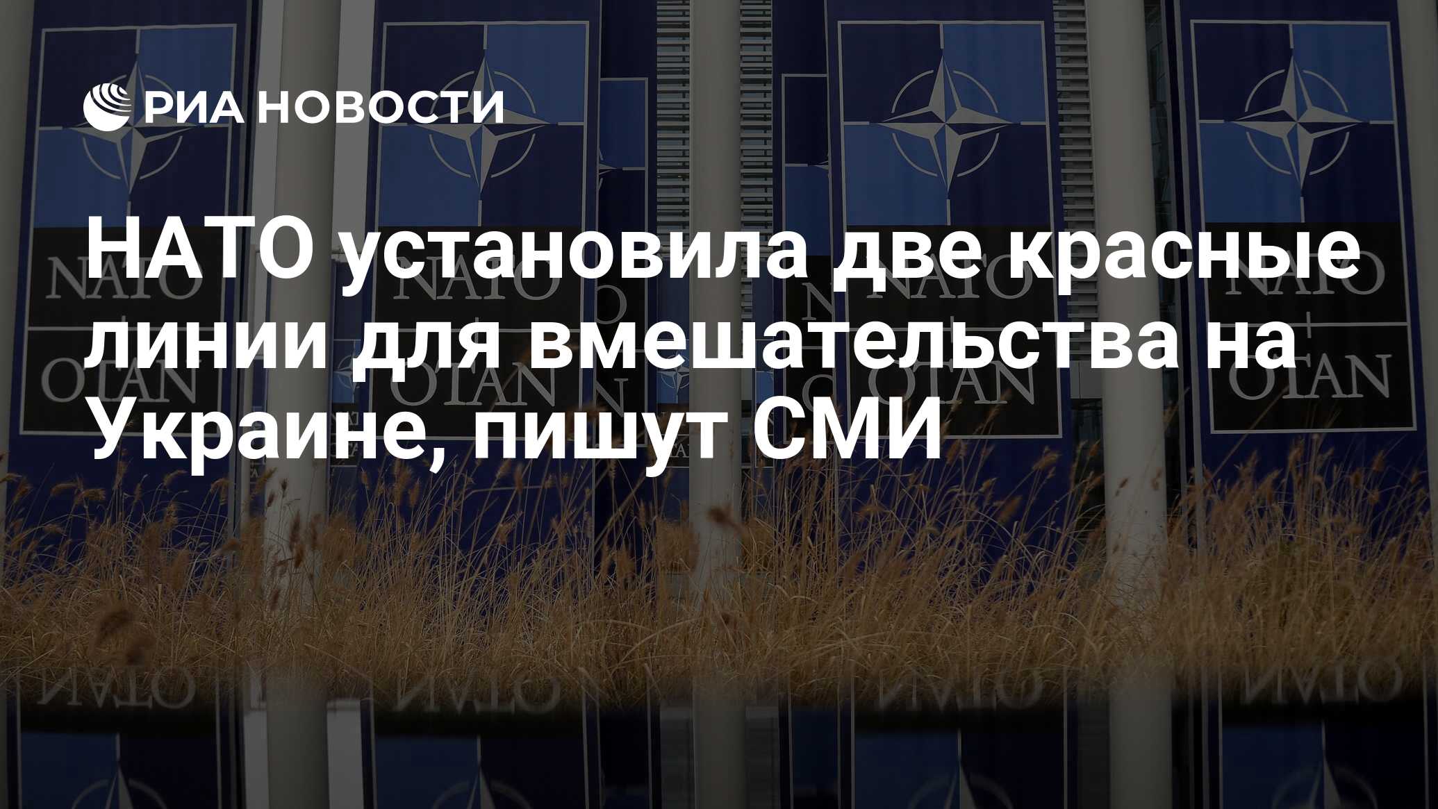 НАТО установила две красные линии для вмешательства на Украине, пишут СМИ