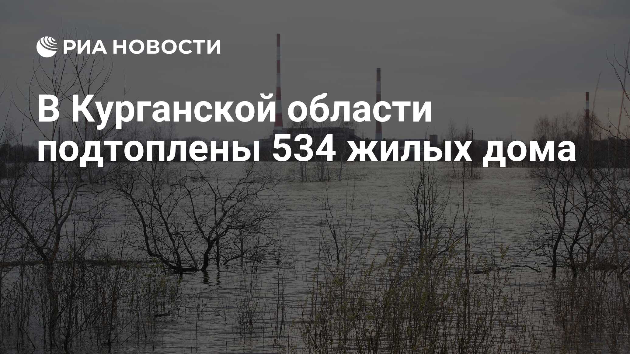 В Курганской области подтоплены 534 жилых дома - РИА Новости, 05.05.2024