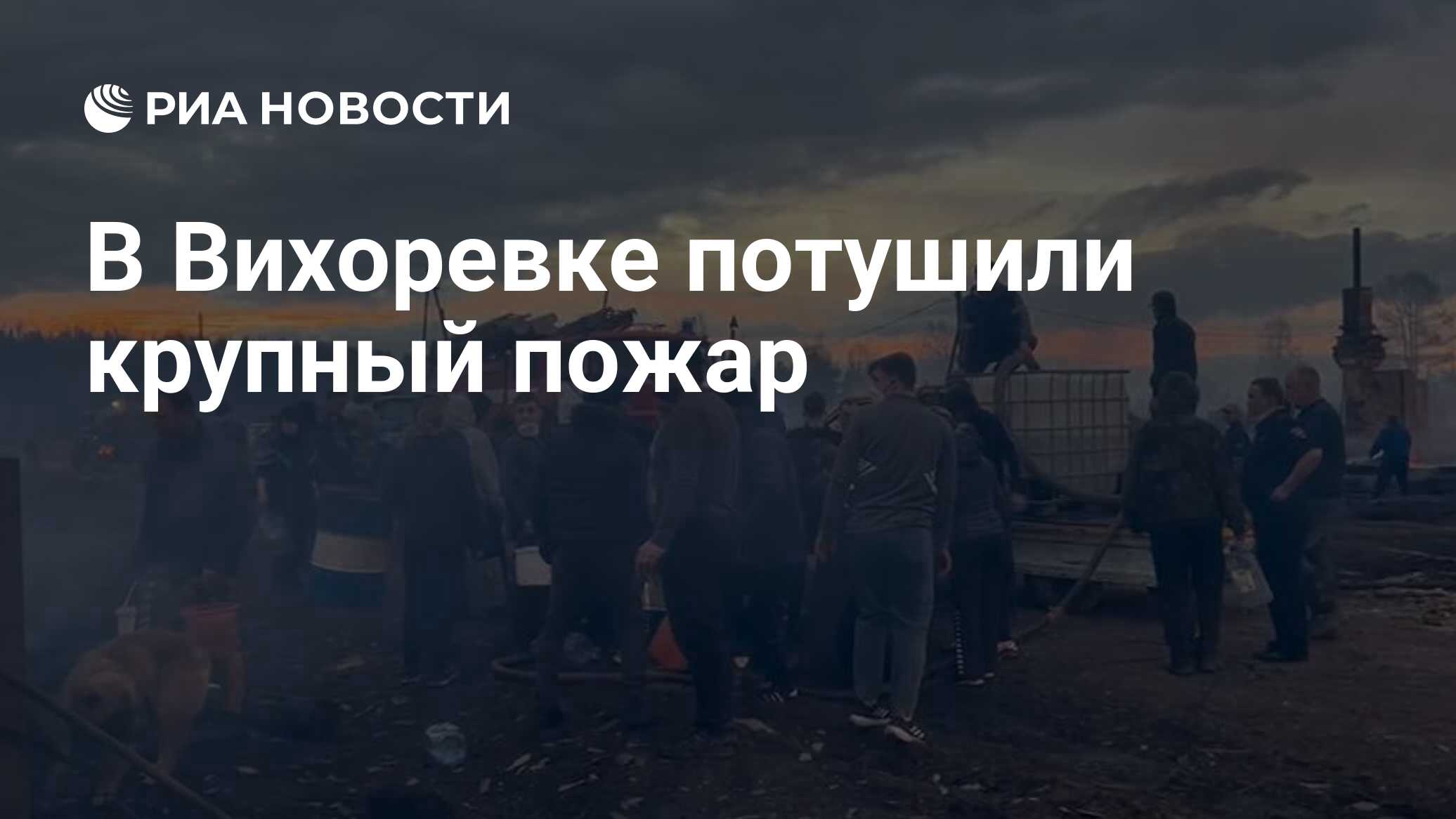 В Вихоревке потушили крупный пожар - РИА Новости, 07.05.2024