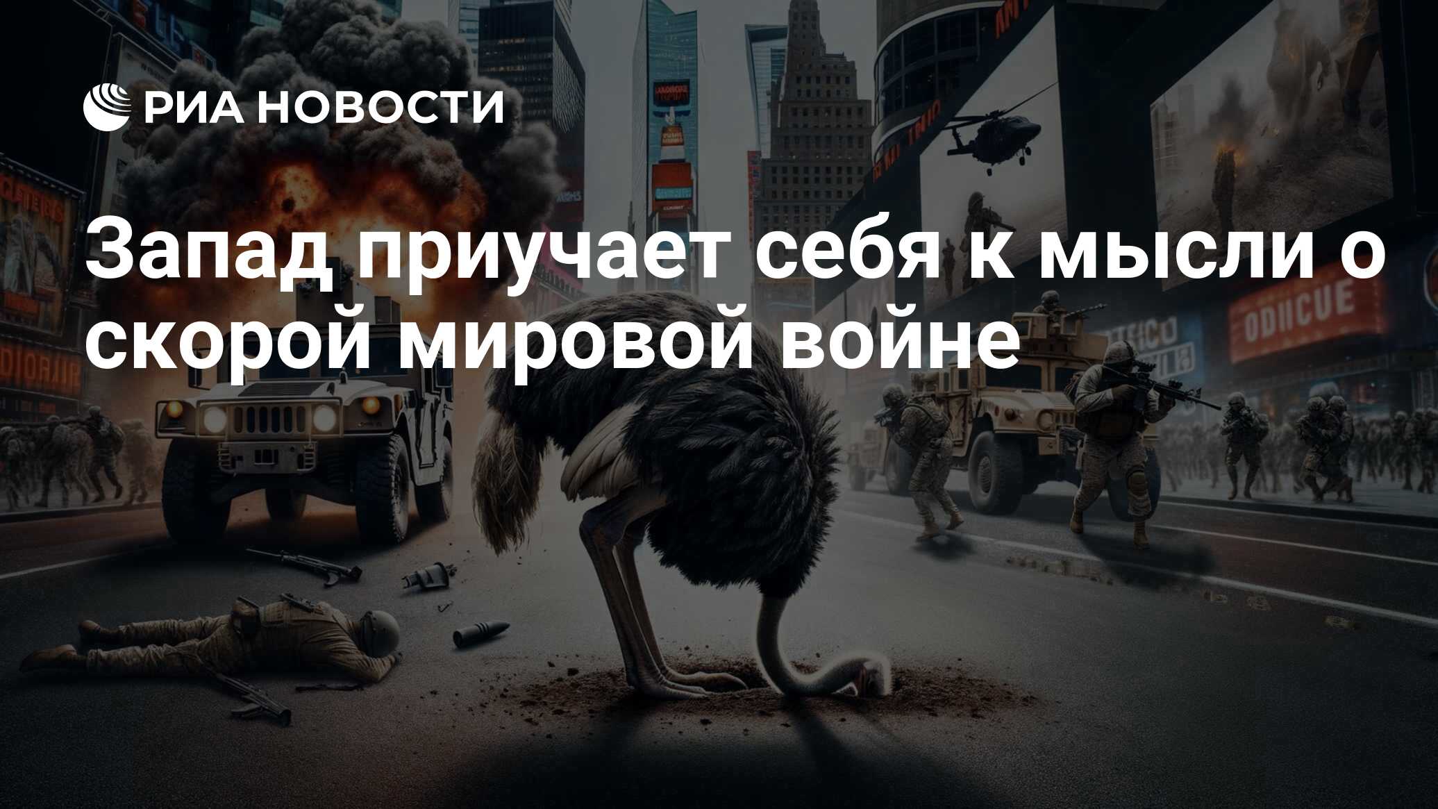 Запад приучает себя к мысли о скорой мировой войне - РИА Новости, 27.05.2024