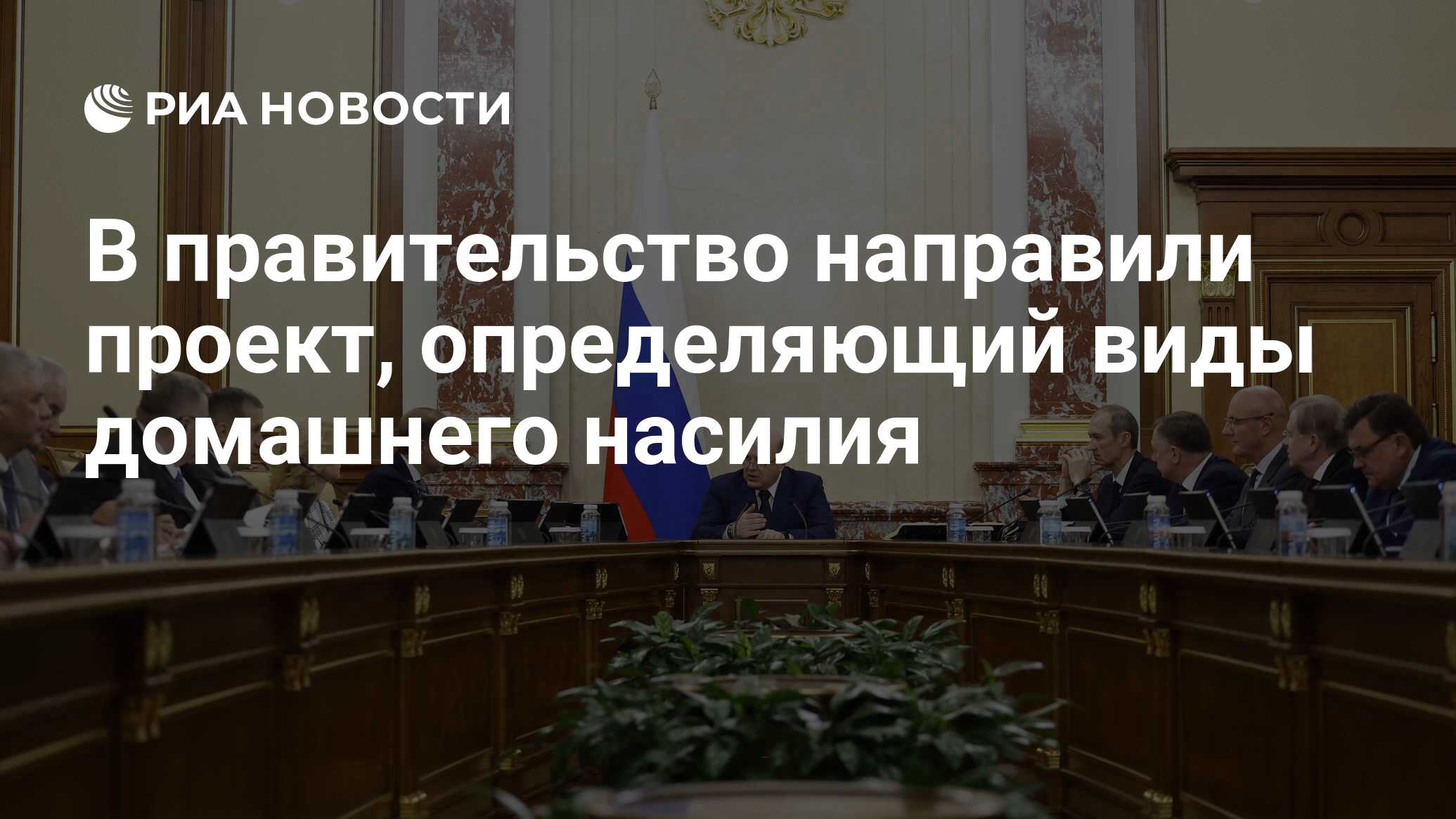 В правительство направили проект, определяющий виды домашнего насилия - РИА  Новости, 12.06.2024