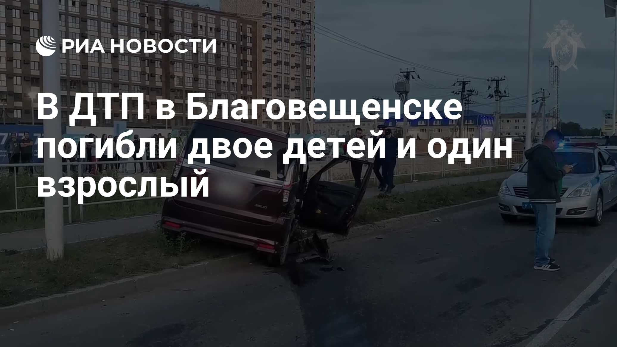 В ДТП в Благовещенске погибли двое детей и один взрослый - РИА Новости,  14.06.2024