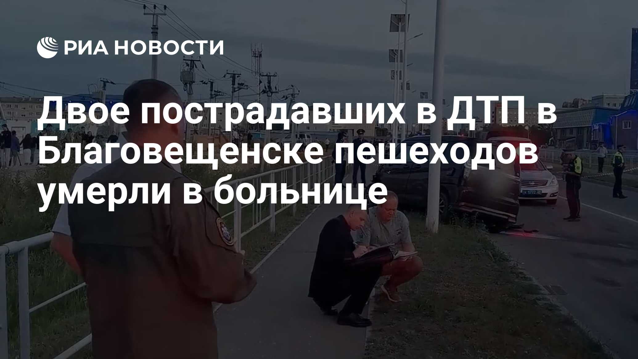 Двое пострадавших в ДТП в Благовещенске пешеходов умерли в больнице - РИА  Новости, 15.06.2024