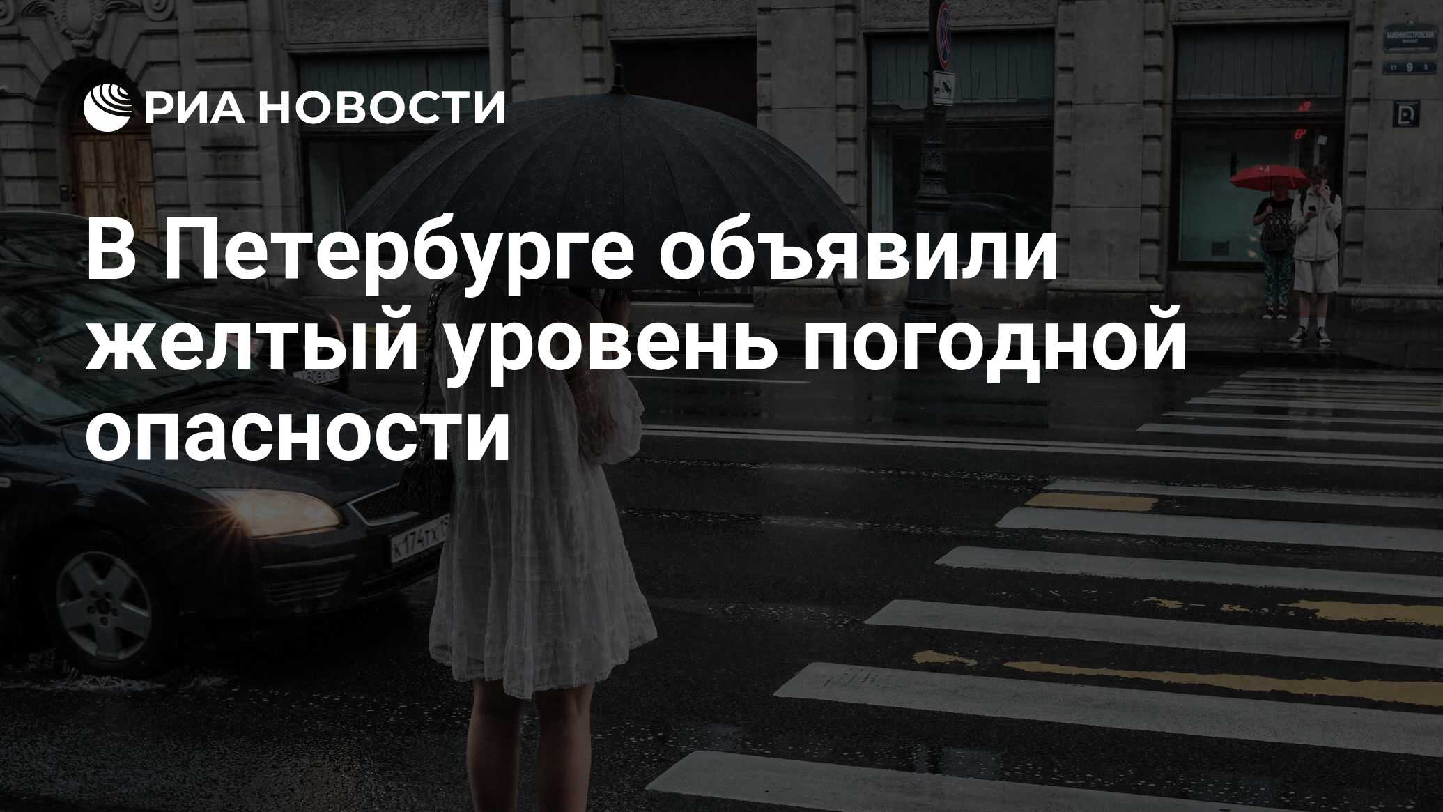 В Петербурге объявили желтый уровень погодной опасности - РИА Новости,  07.07.2024