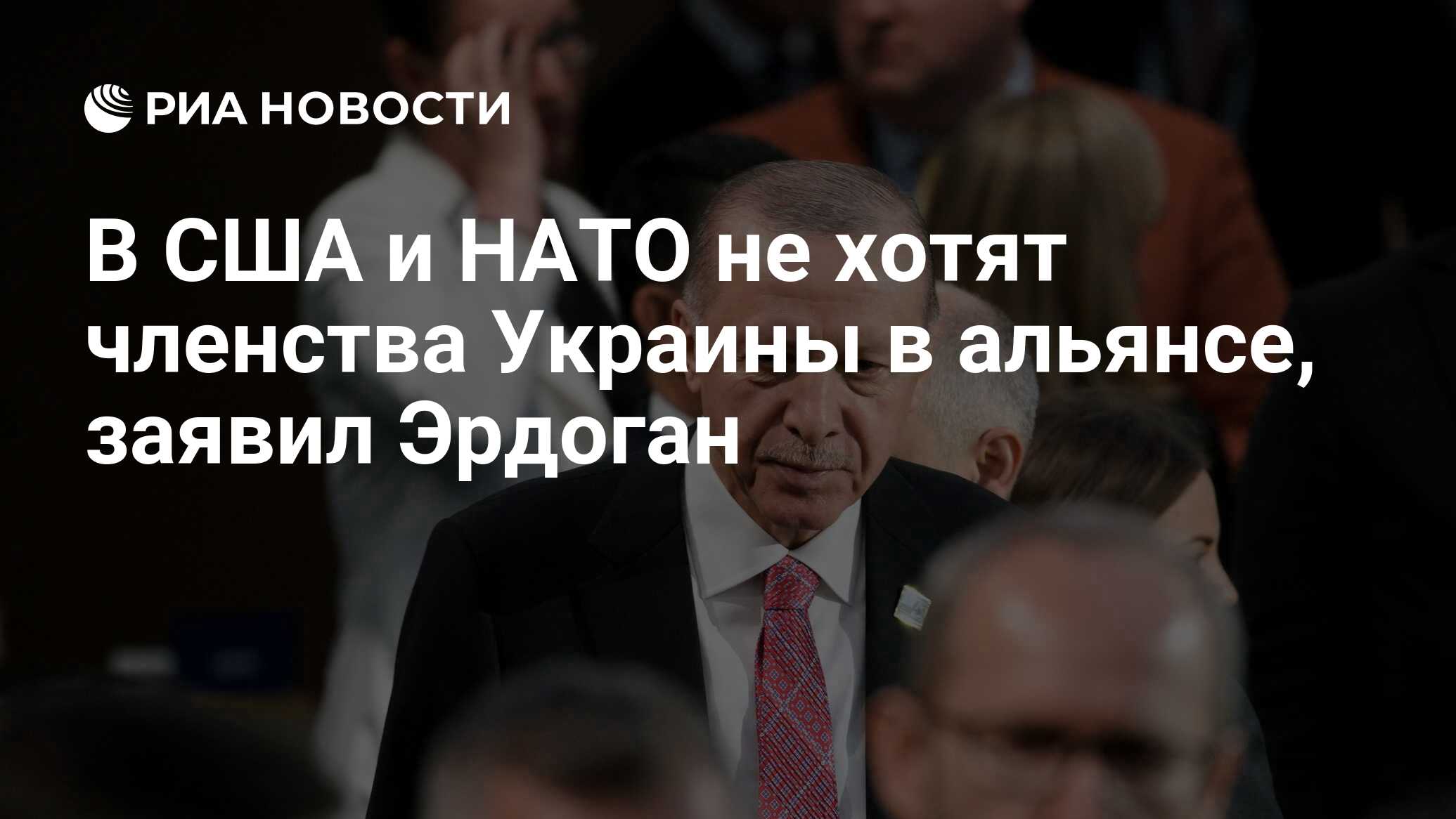 В США и НАТО не хотят членства Украины в альянсе, заявил Эрдоган