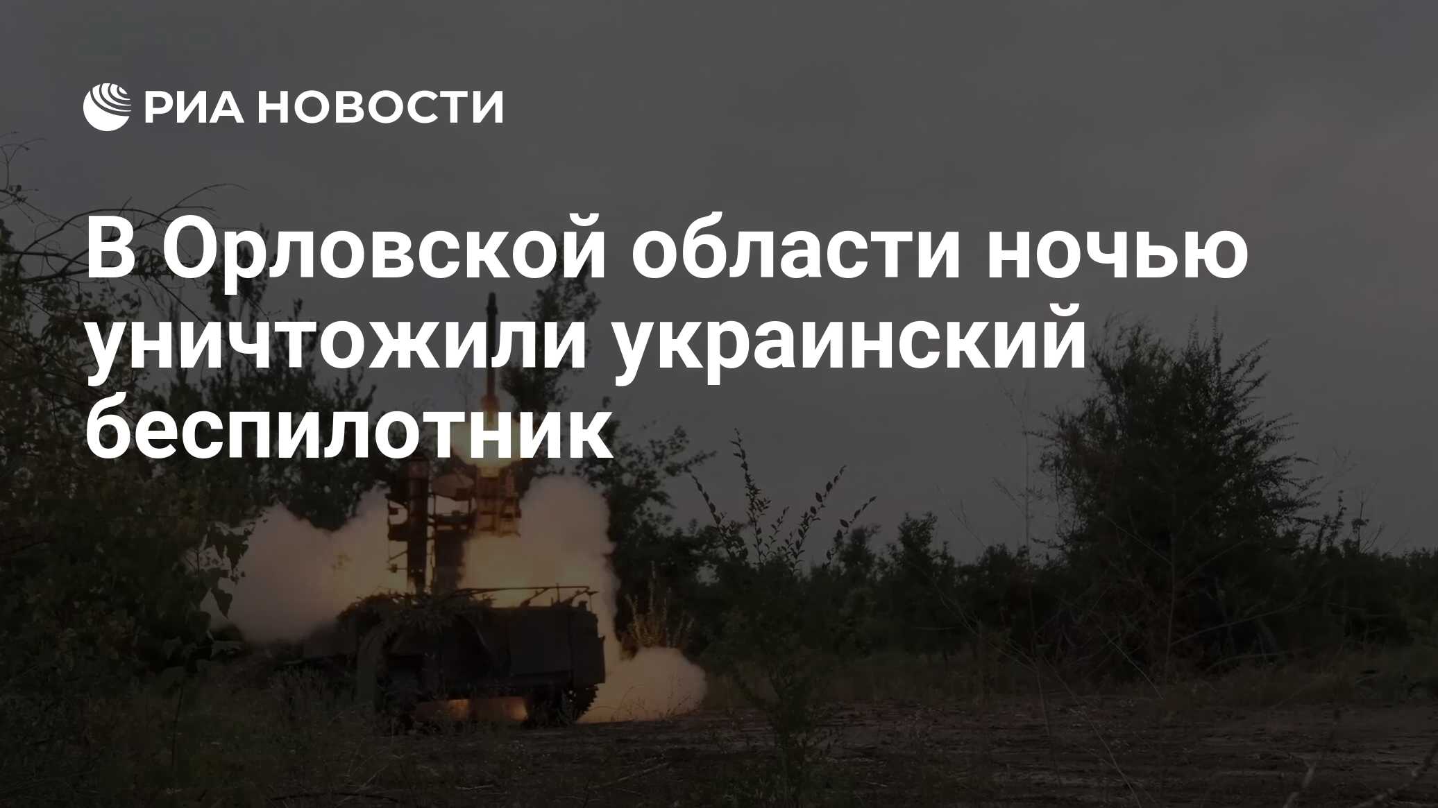 Беспилотник в орле фото В Орловской области ночью уничтожили украинский беспилотник - РИА Новости, 29.10