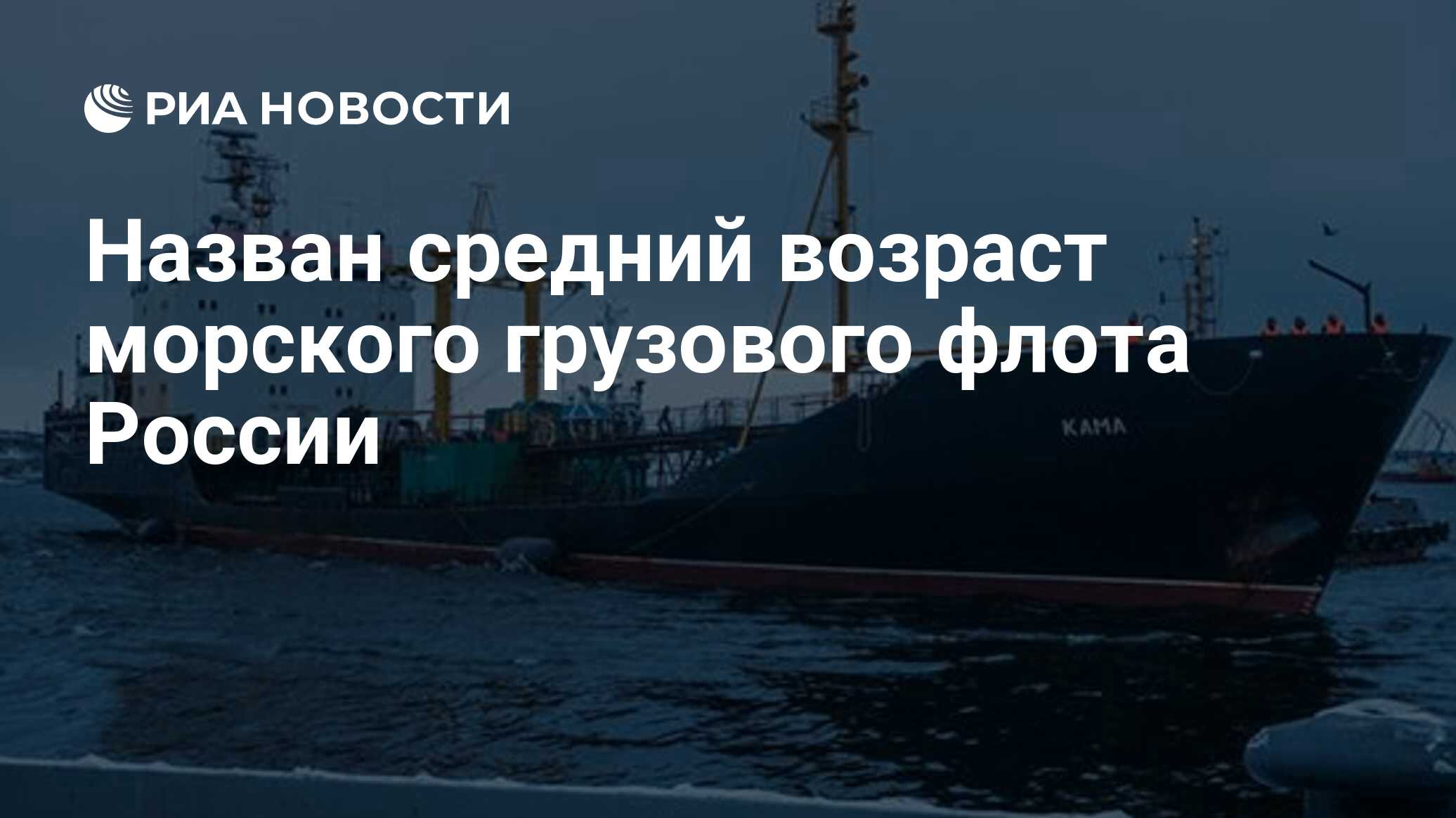 Назван средний возраст морского грузового флота России