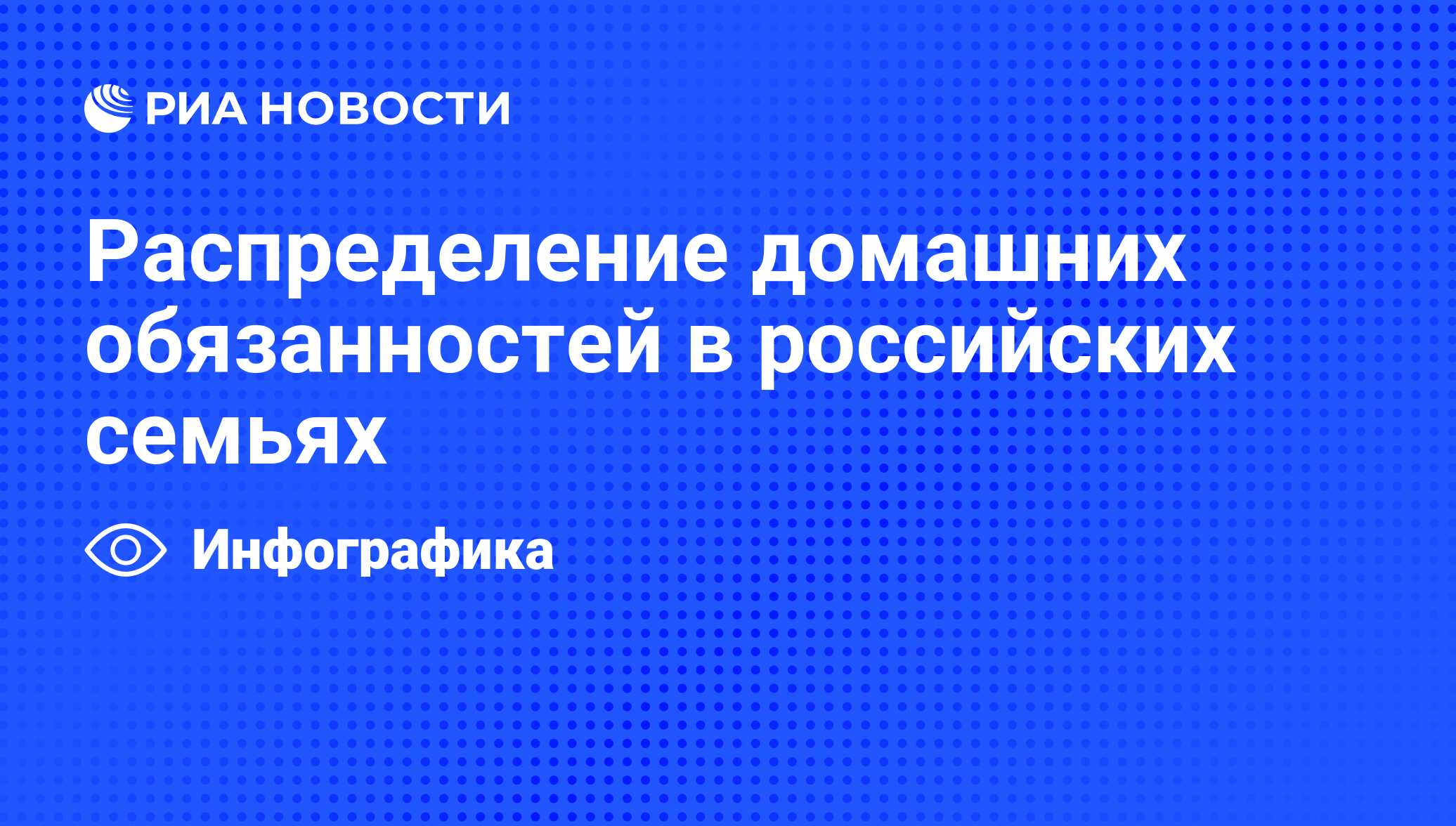 Распределение домашних обязанностей в российских семьях - РИА Новости,  27.05.2011