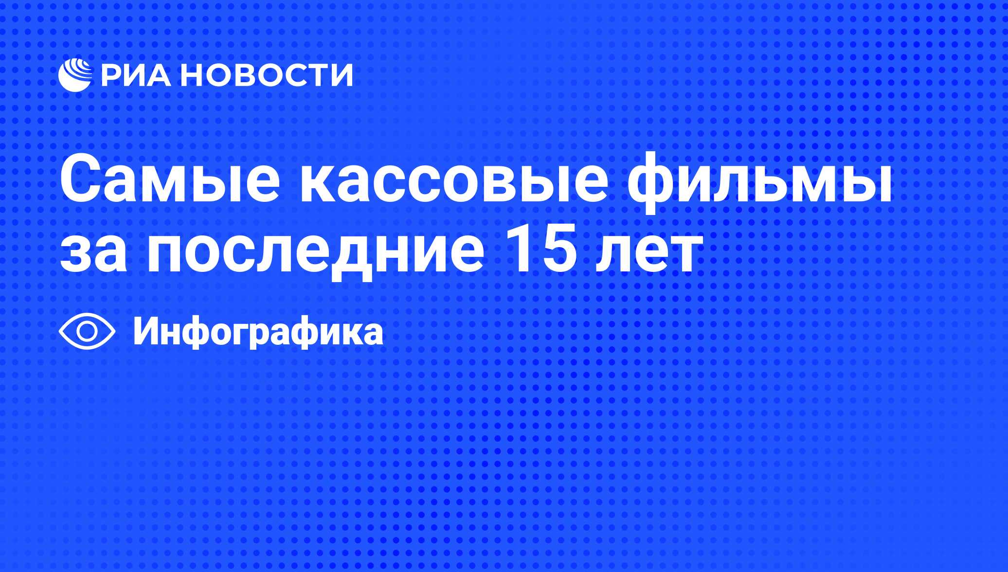 Самые кассовые фильмы за последние 15 лет - РИА Новости, 04.09.2012