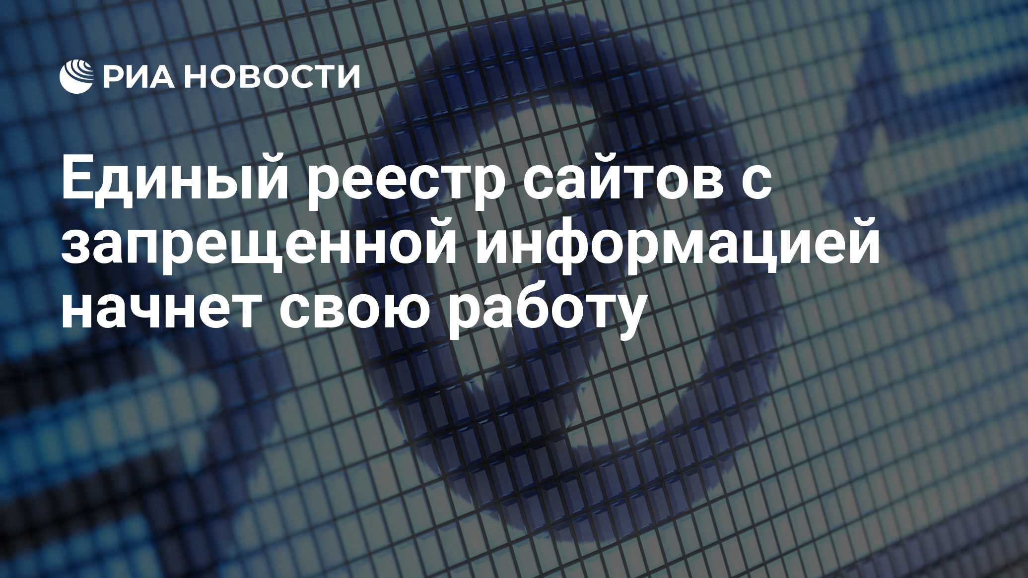 Единый реестр сайтов с запрещенной информацией начнет свою работу - РИА  Новости, 29.02.2020