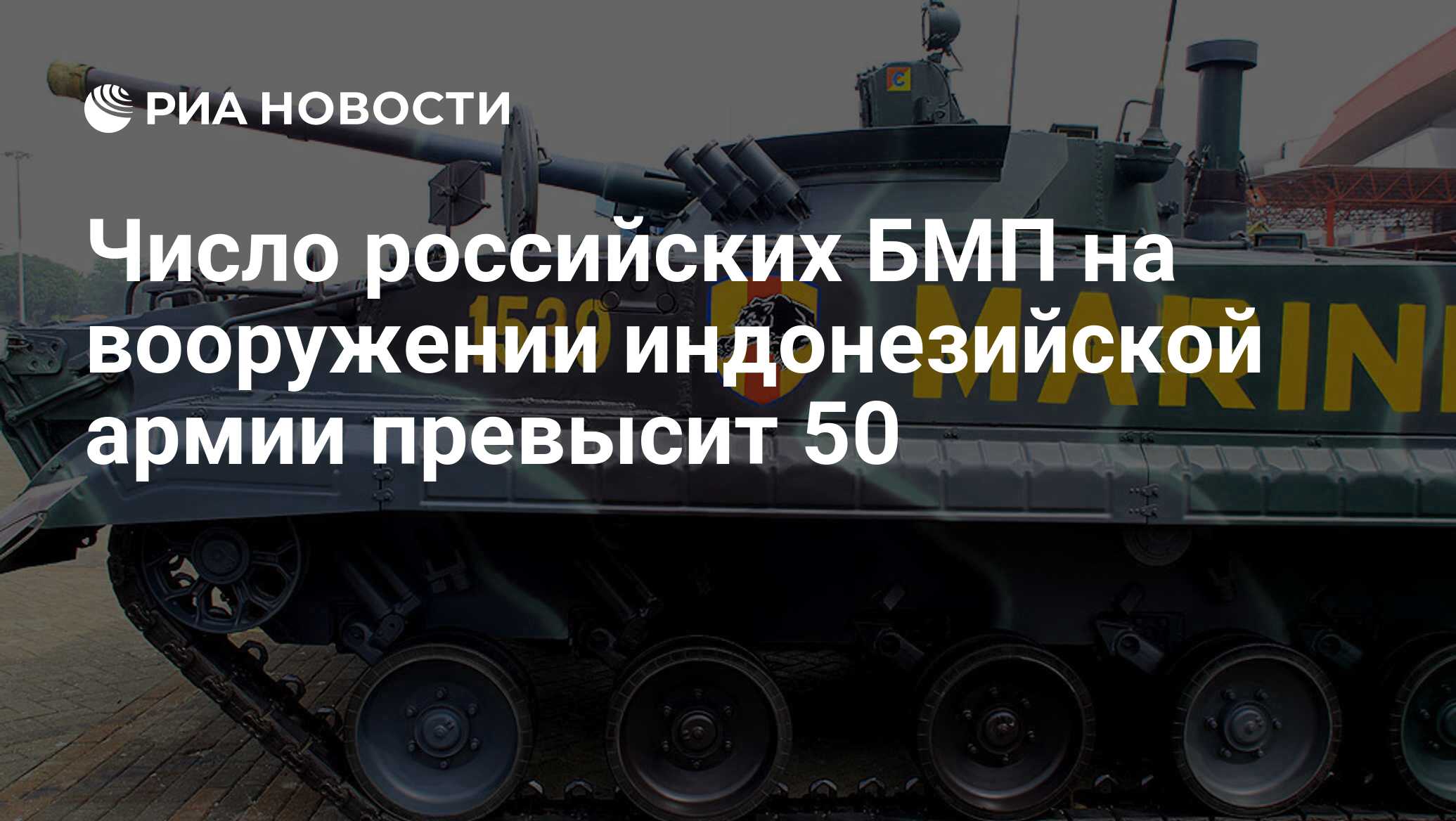 Число российских БМП на вооружении индонезийской армии превысит 50 - РИА  Новости, 26.01.2014