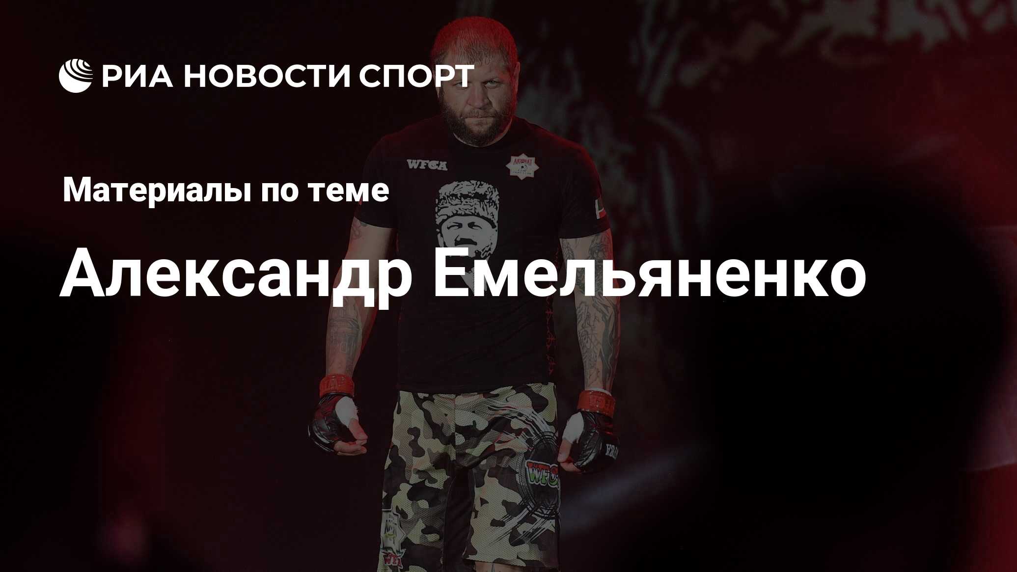 Александр Емельяненко, новости о персоне, последние события сегодня - РИА  Новости