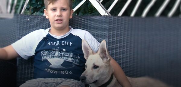Мальчик продает лимонад, чтобы спасти больного пса от голода